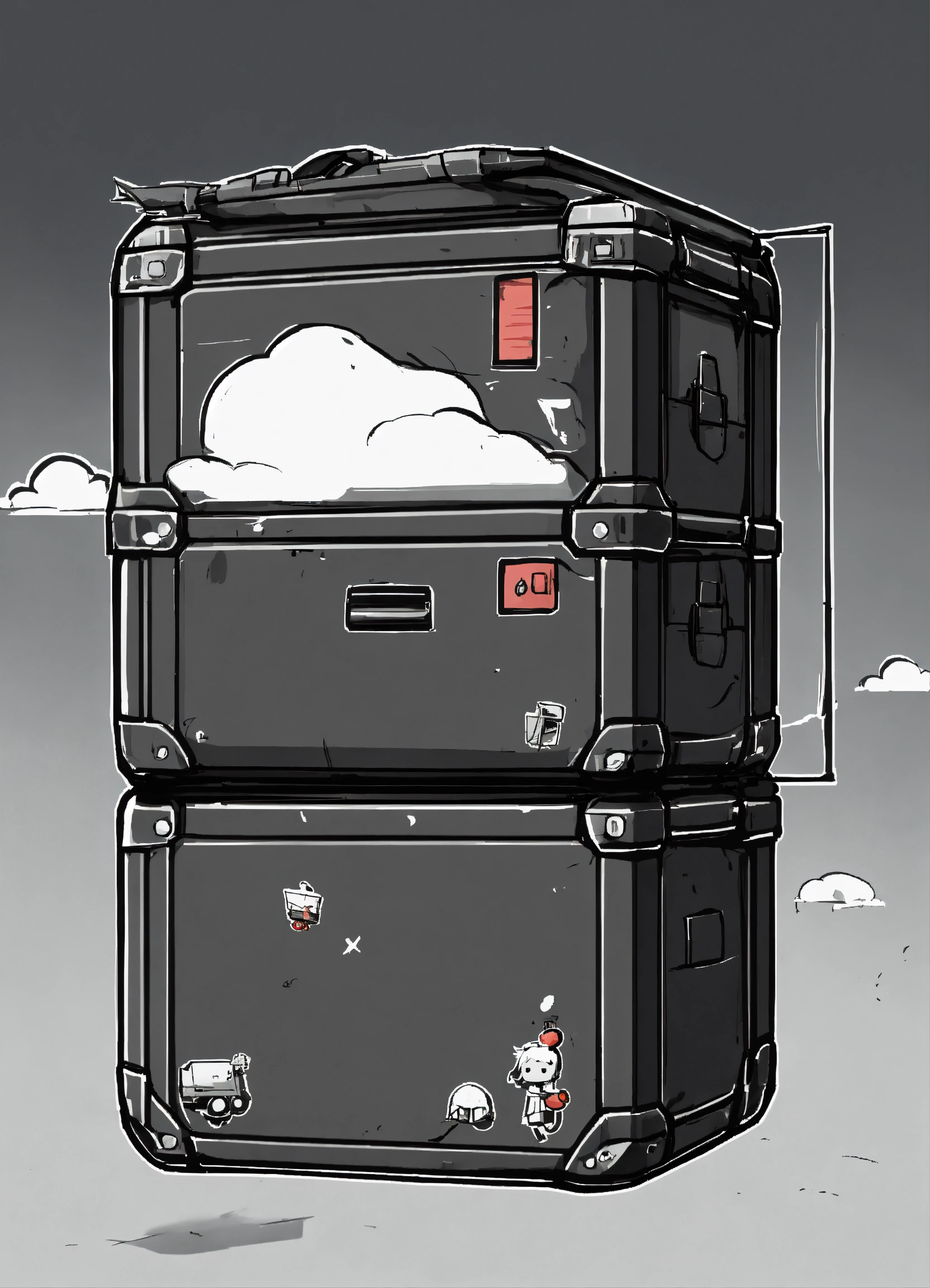 Lexica - Flying weapon container image, for a 2d platform game, a ...