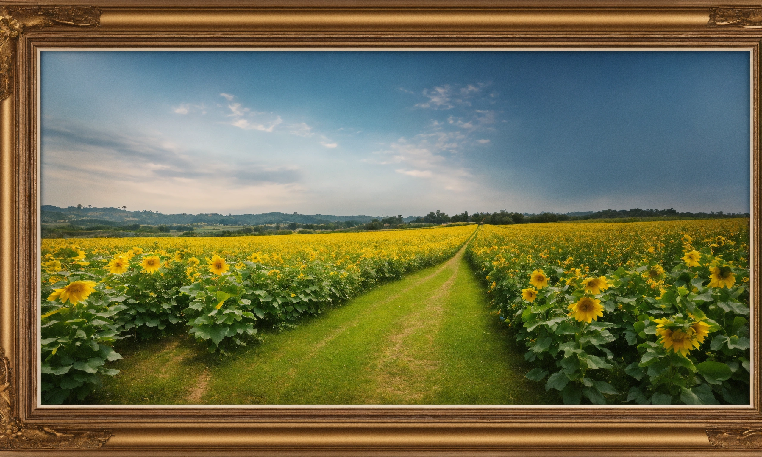 Lexica - Produce images of beautiful thin frame border of picture, with ...