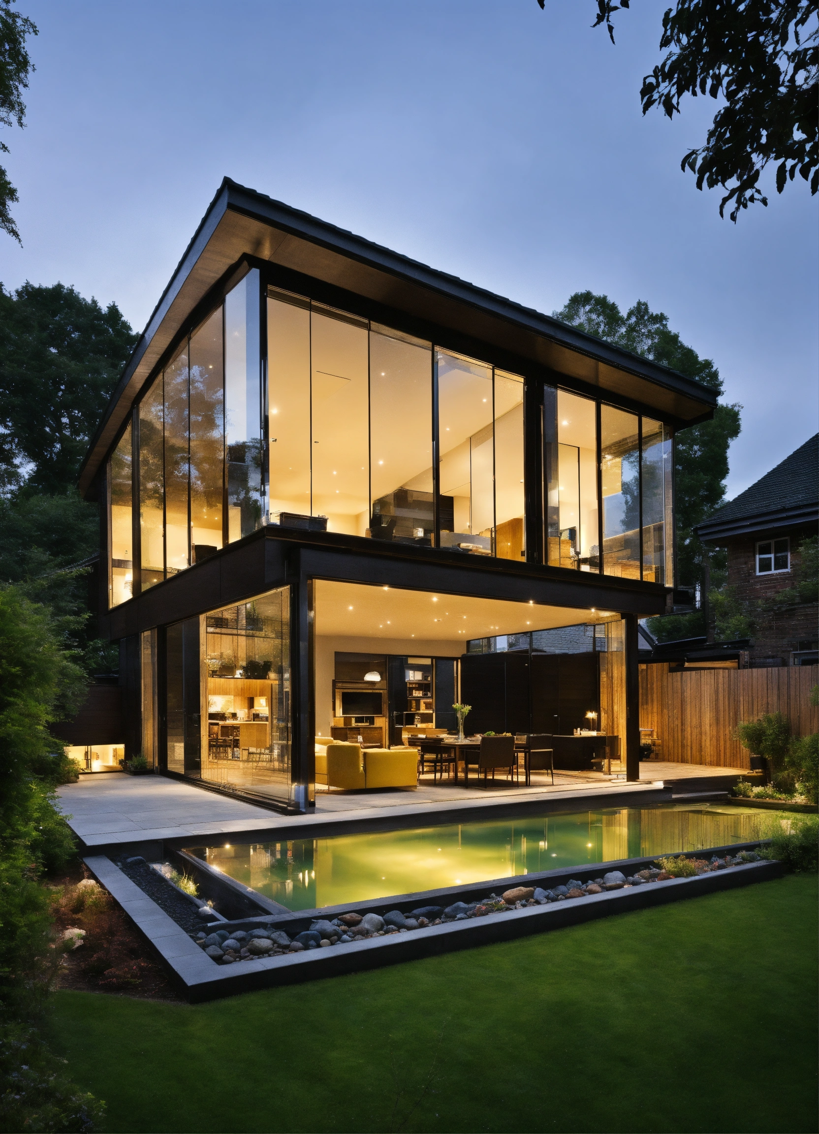 Lexica - Middle class glass contemporary clean home