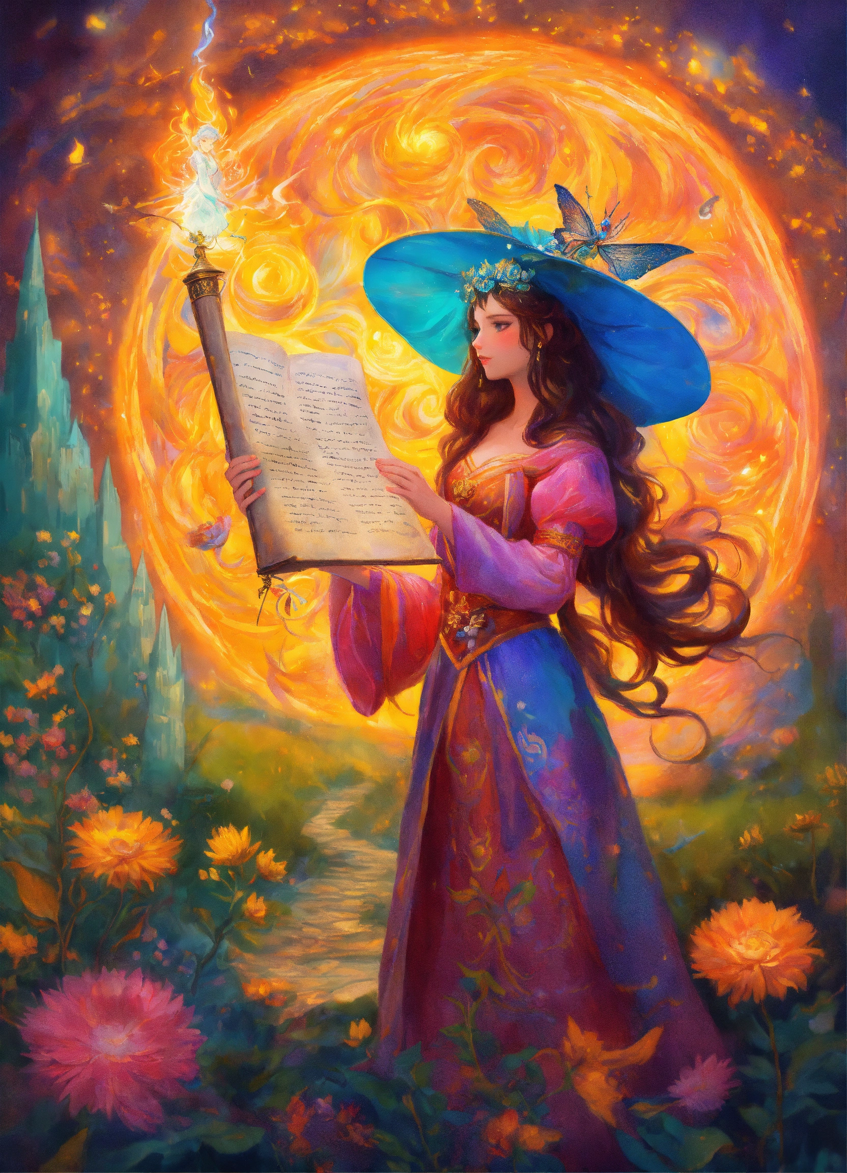 Lexica - Beautiful Fantasy Art enchantresses casting a spell holding an ...