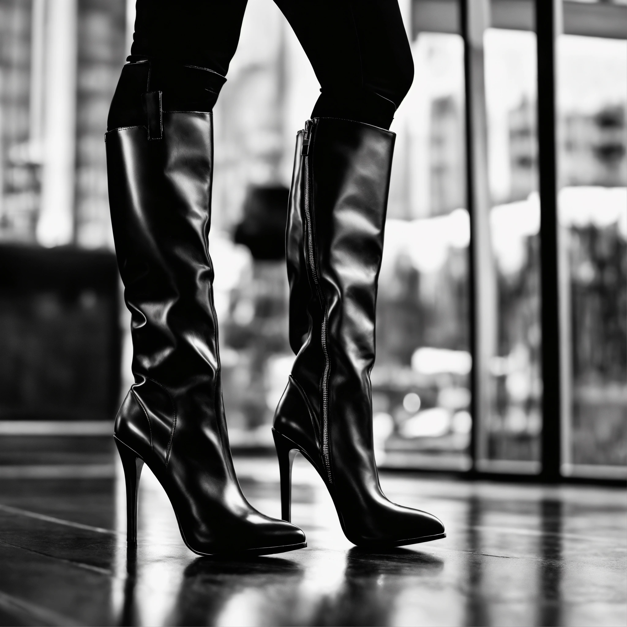 Lexica - Photorealistic, blackandwhite picture, closeup from women legs ...