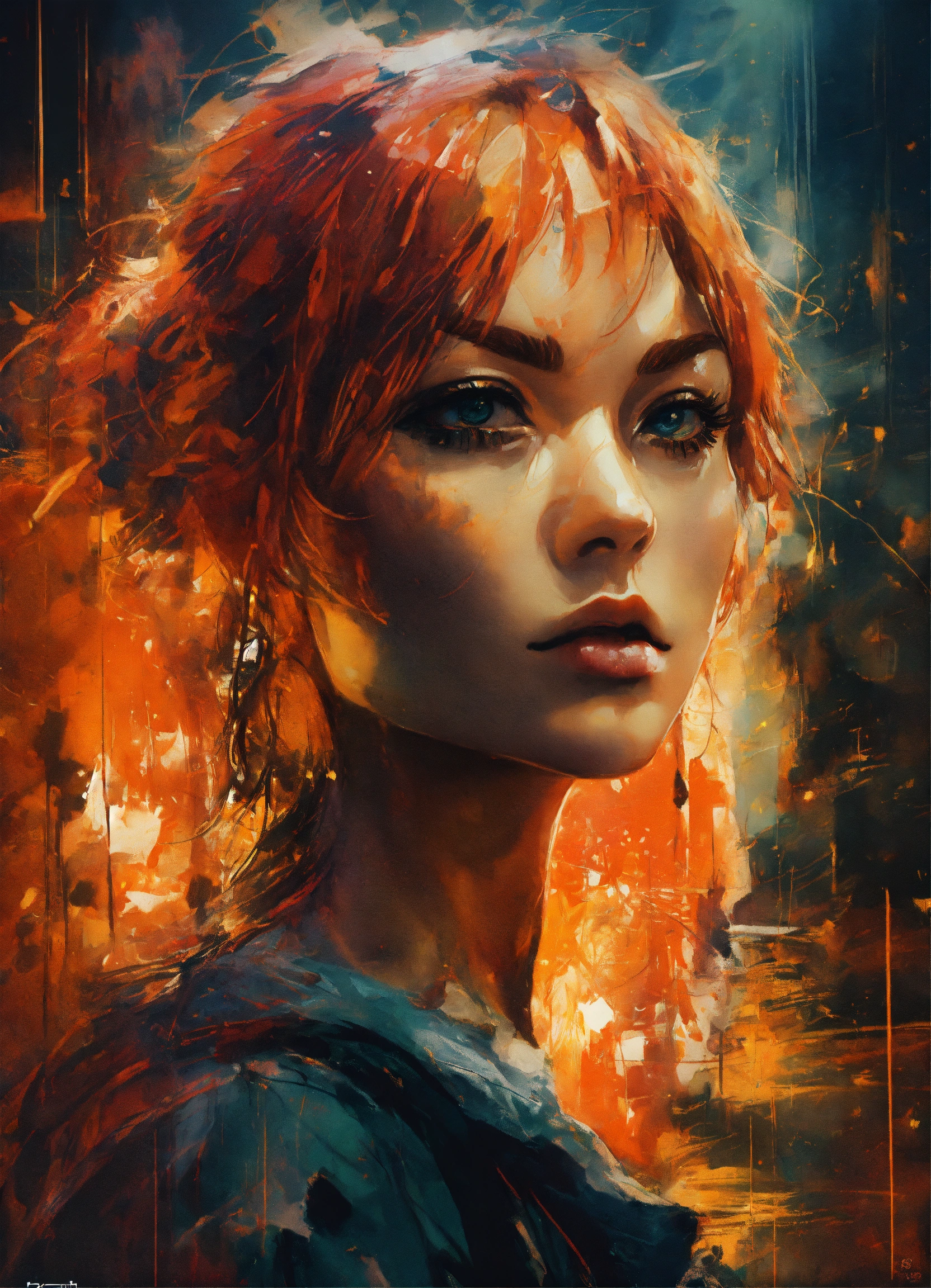Lexica - A ultra realistic poster of Nami from one piece in the red ...