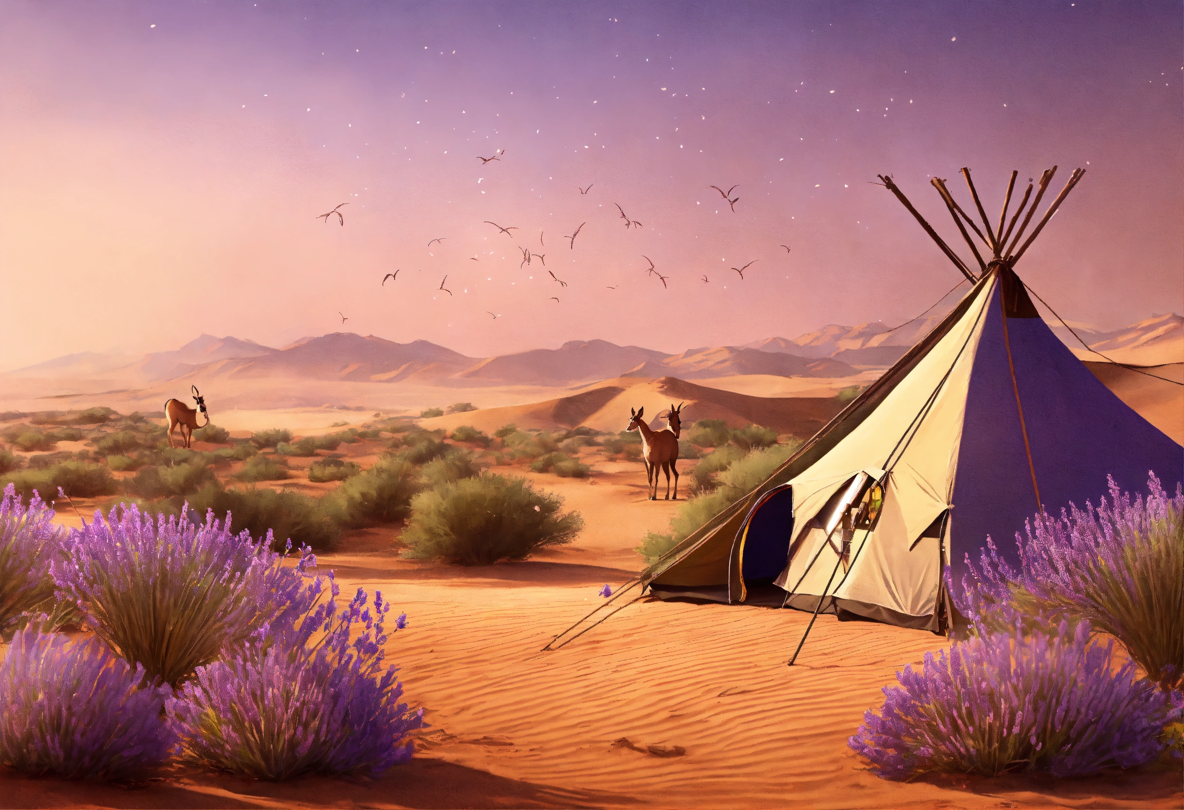 Lexica - A desert background with some grasses in the spring season ...