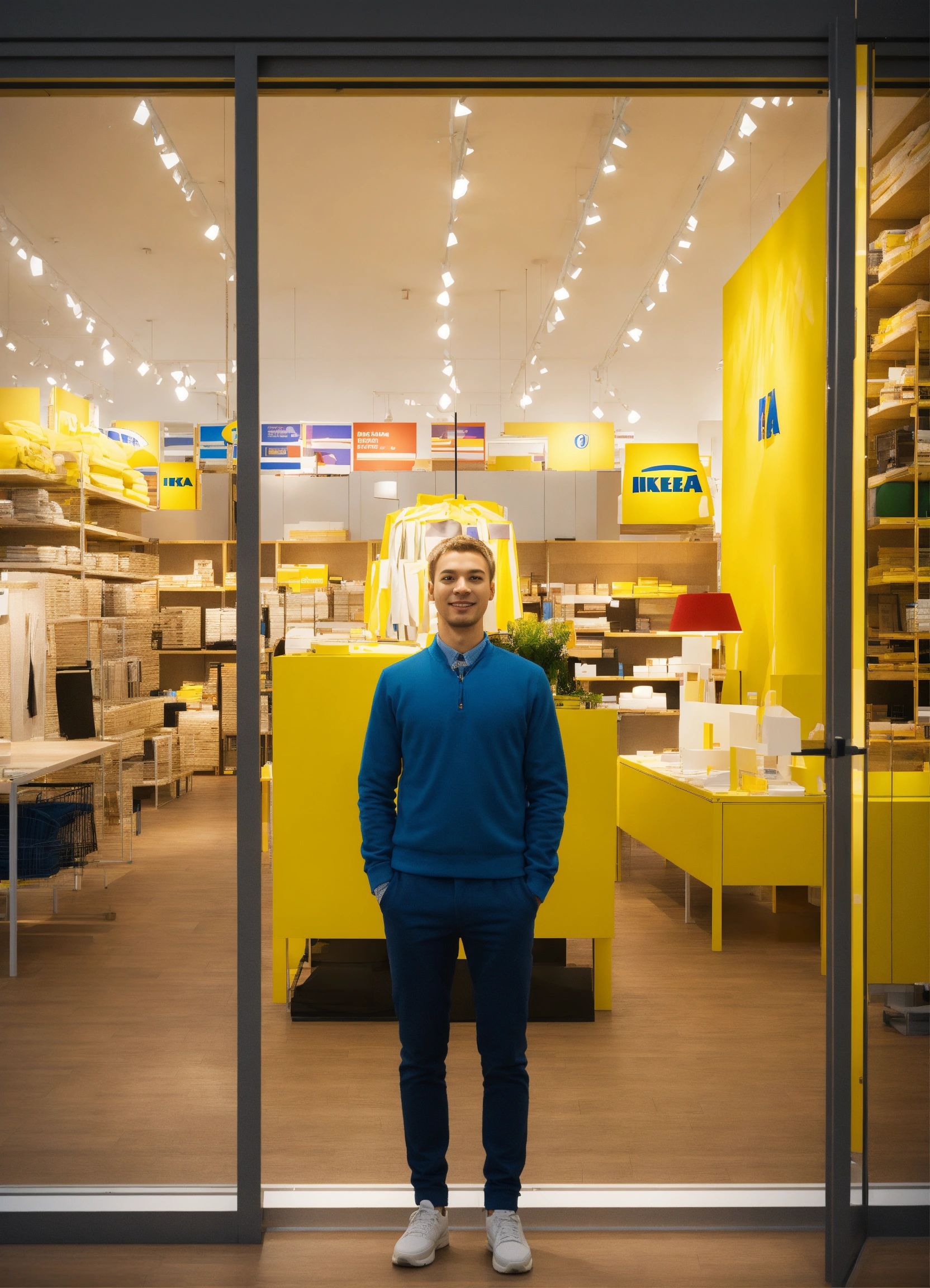 Lexica Sales assistant in ikea shop 3D art