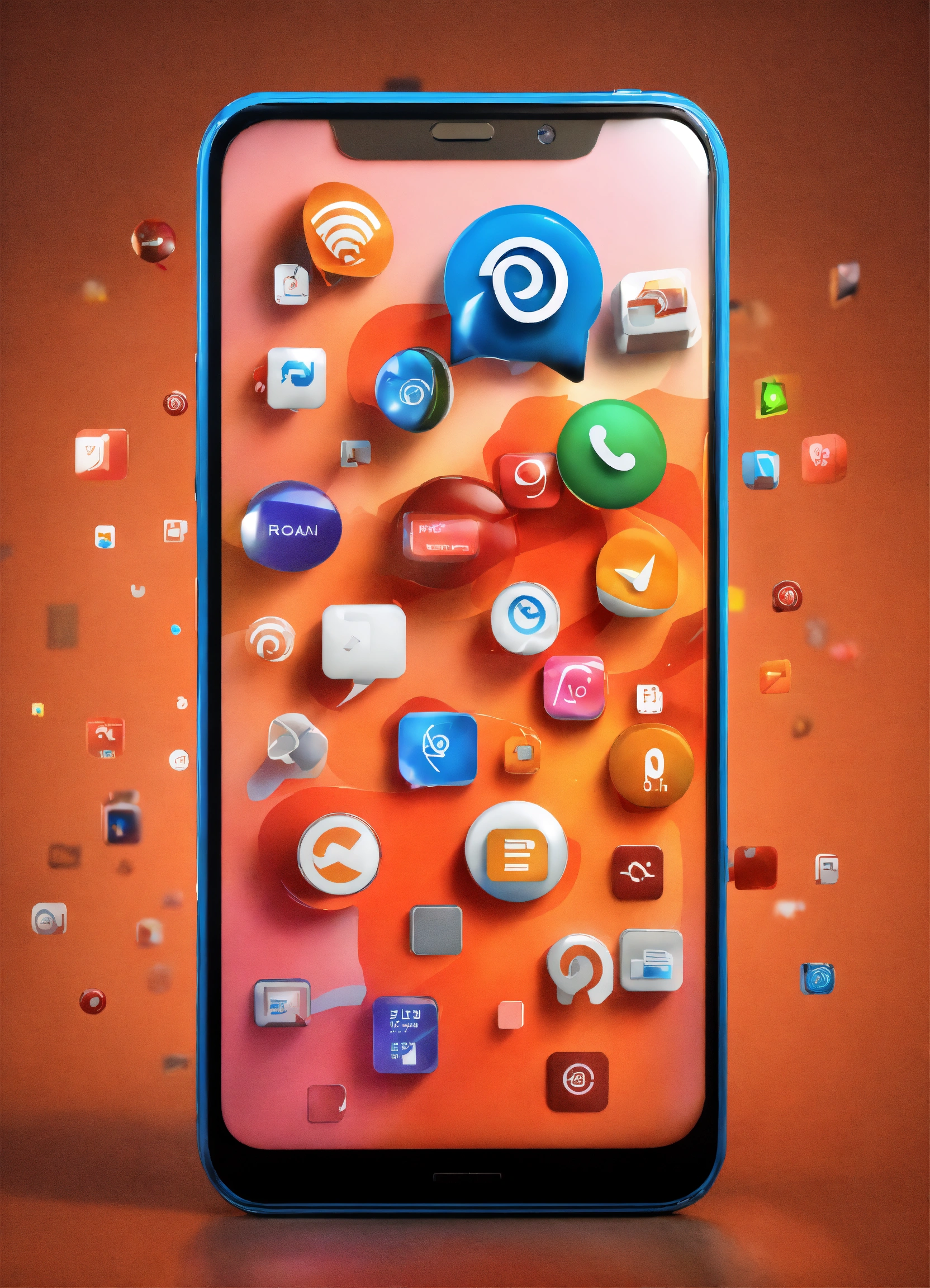 Lexica - Realistic clip art of individual 3D notification icons that ...