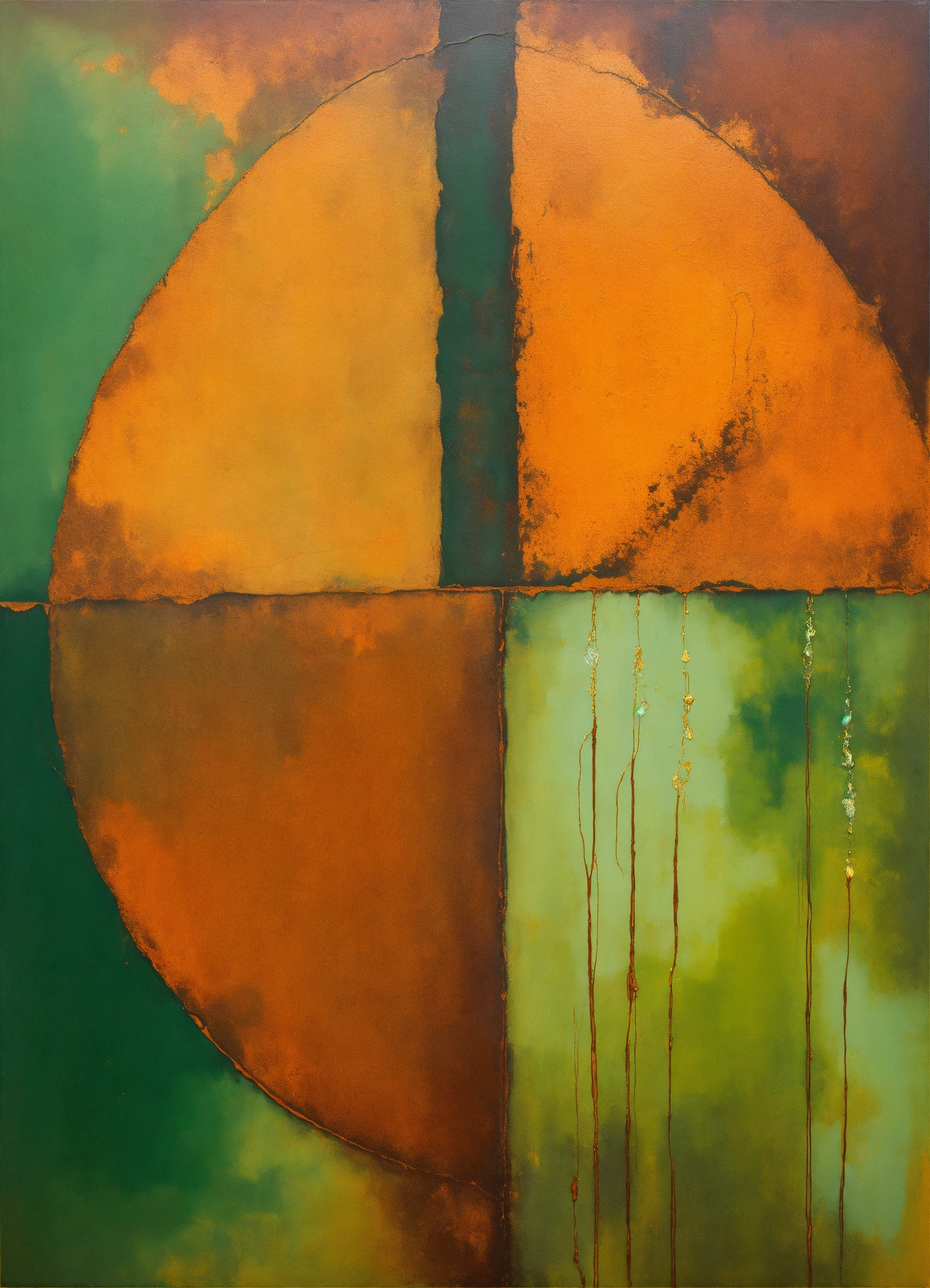 Lexica - Abstract and minimalist oil painting of a tear pure and ...