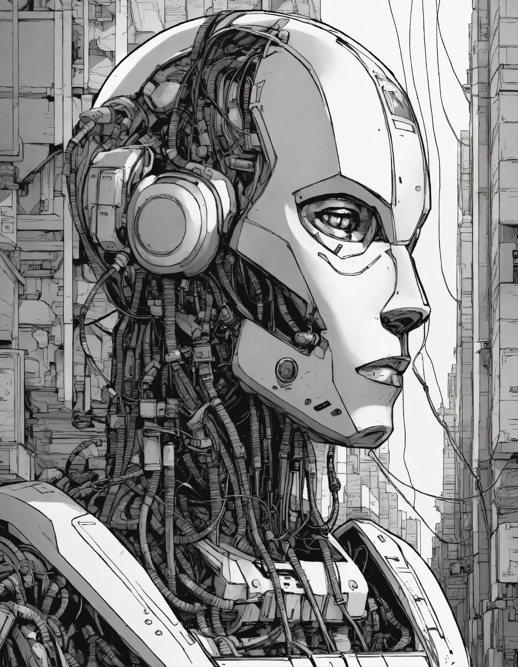 Lexica - A comic book panel about robots taking over the world, simple ...