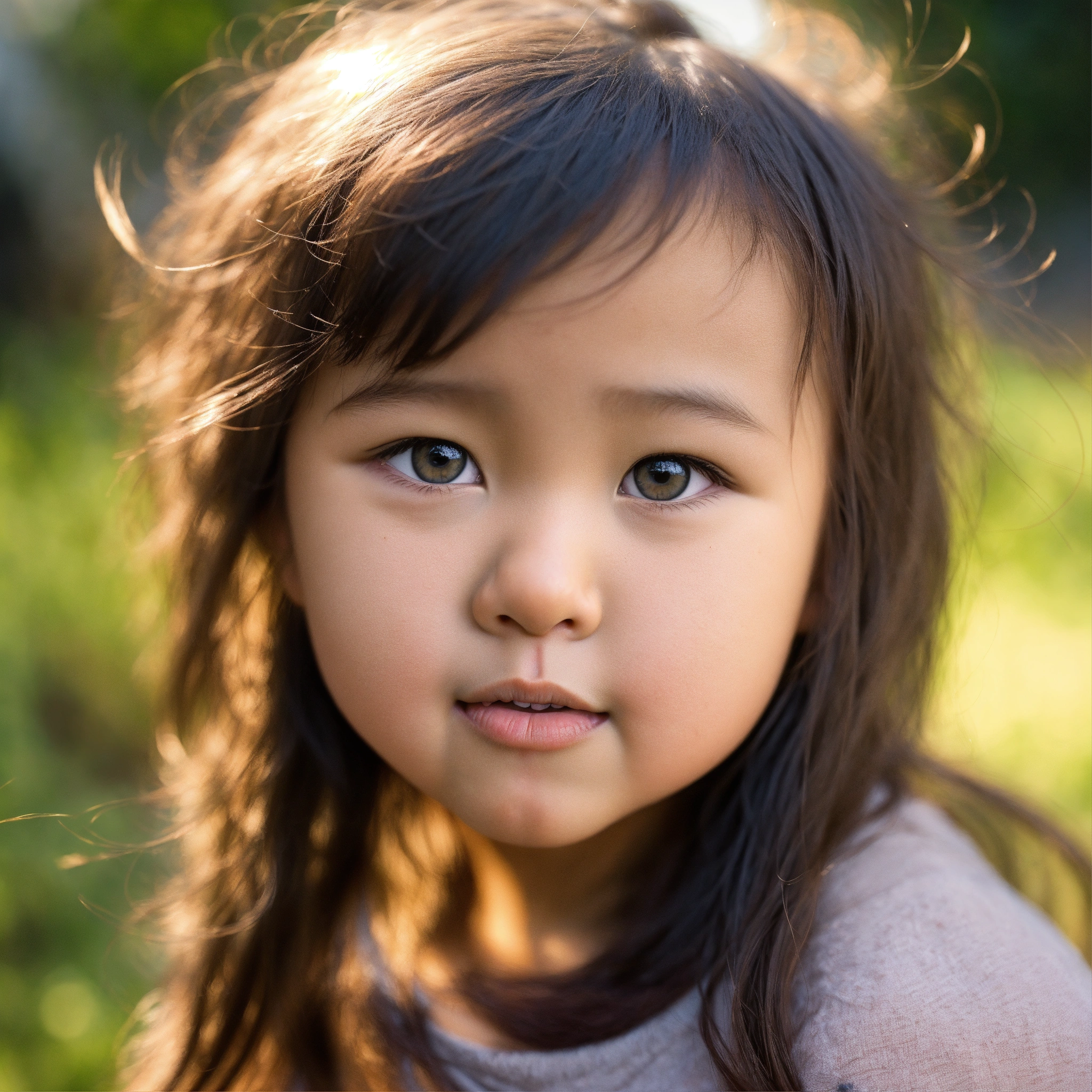 Lexica - Asian And Caucasian Mixed Baby With Grey Eyes And Brown Hair