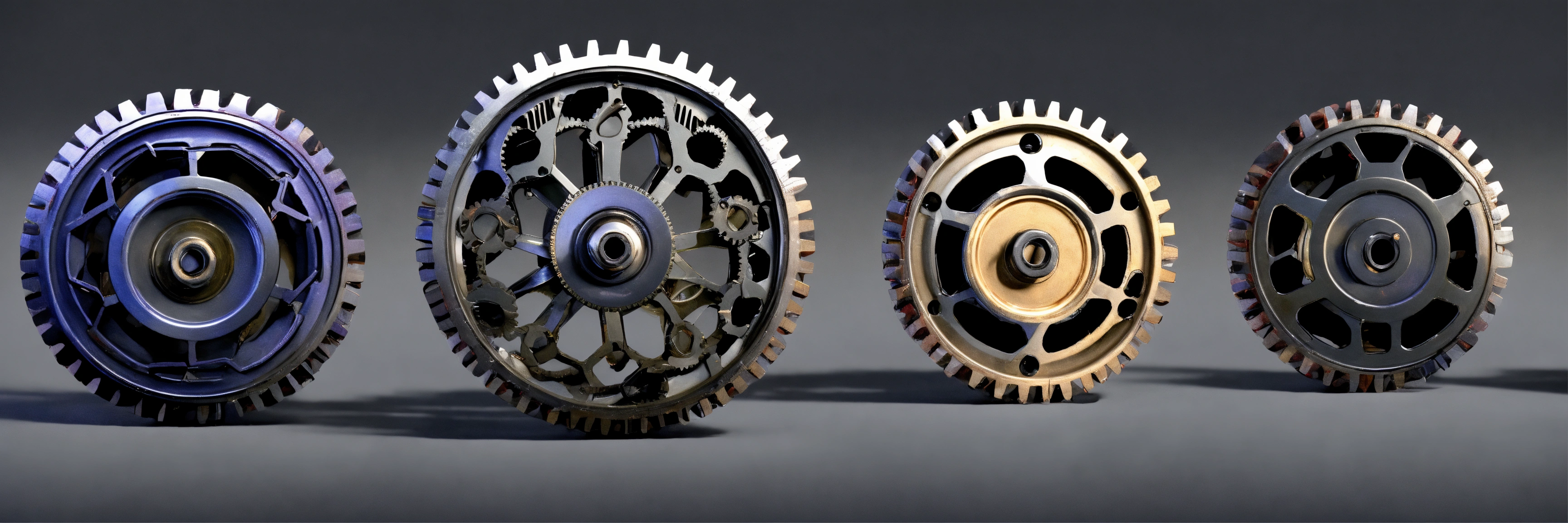Lexica - 5 simple gear wheels in a rotating mechanism uncomplicated ...