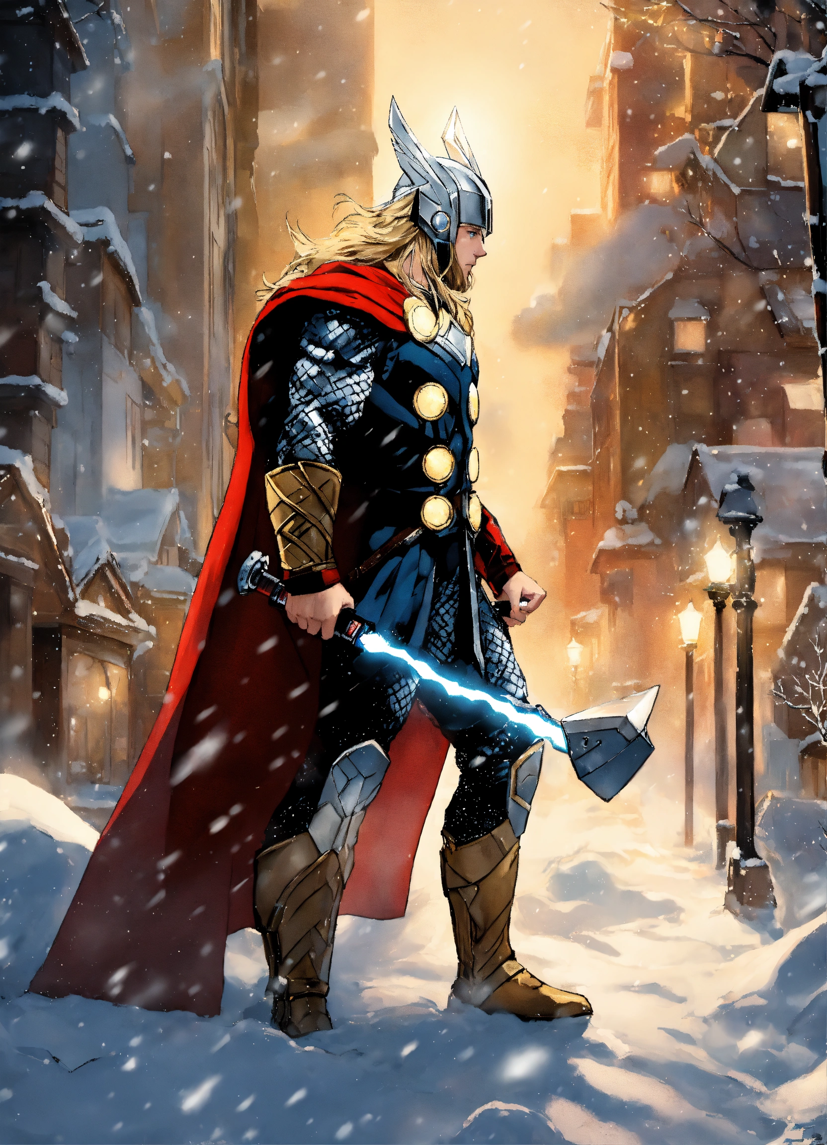 Lexica - Thor on the winter time, snow everywhere