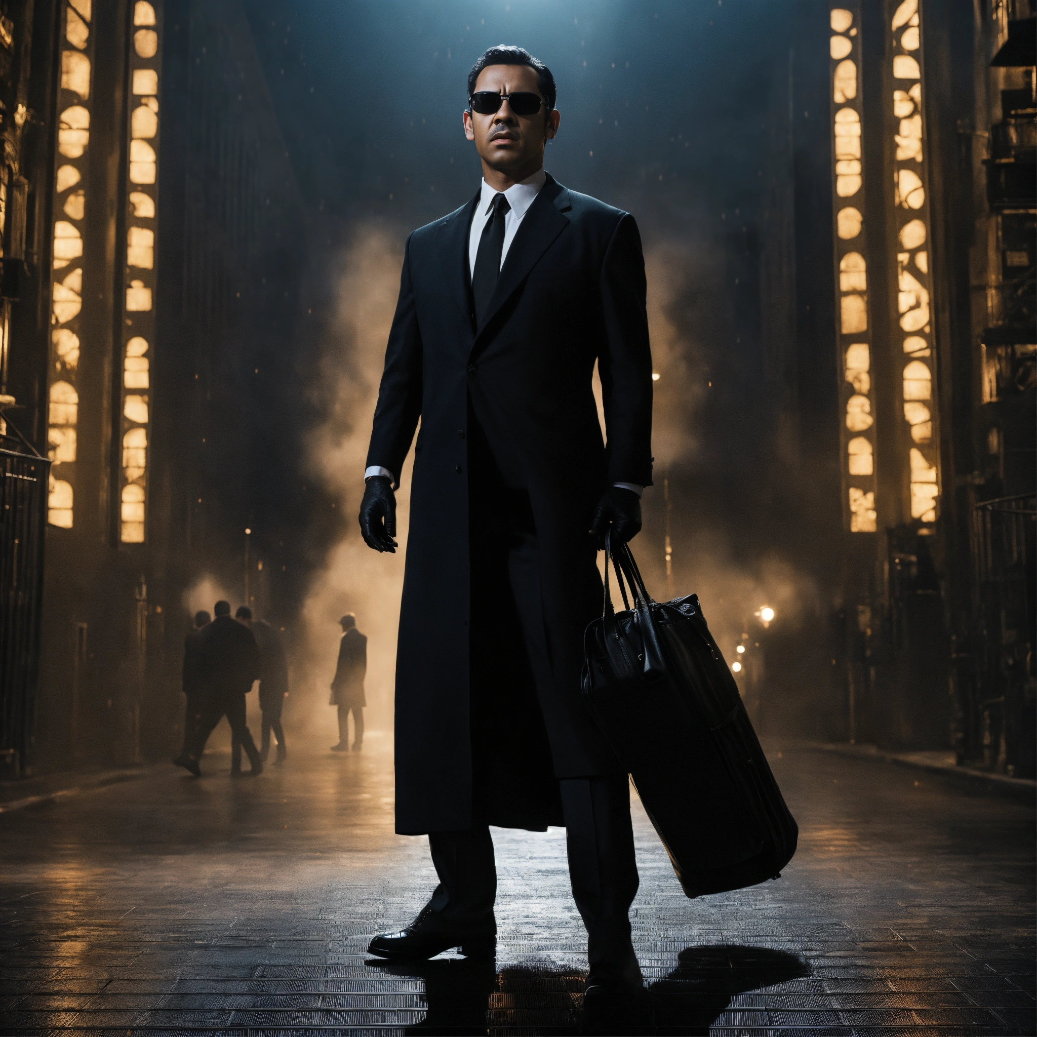 Lexica - A men in black atmosphere without the characters from the film