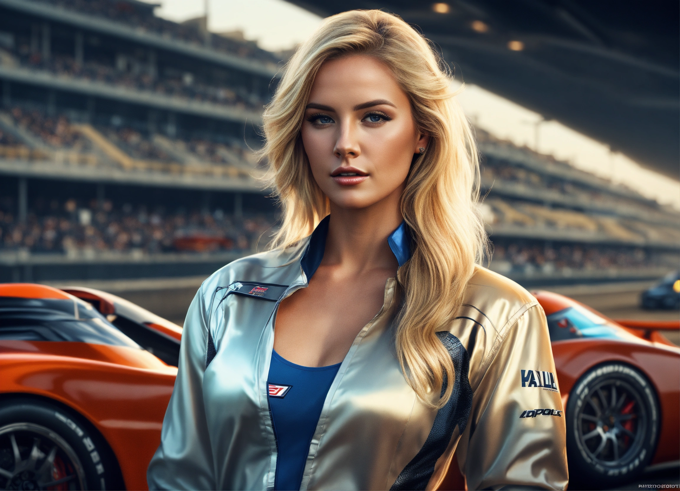 Lexica - Digital art and photorealistic picture of a Blonde bombshell ...