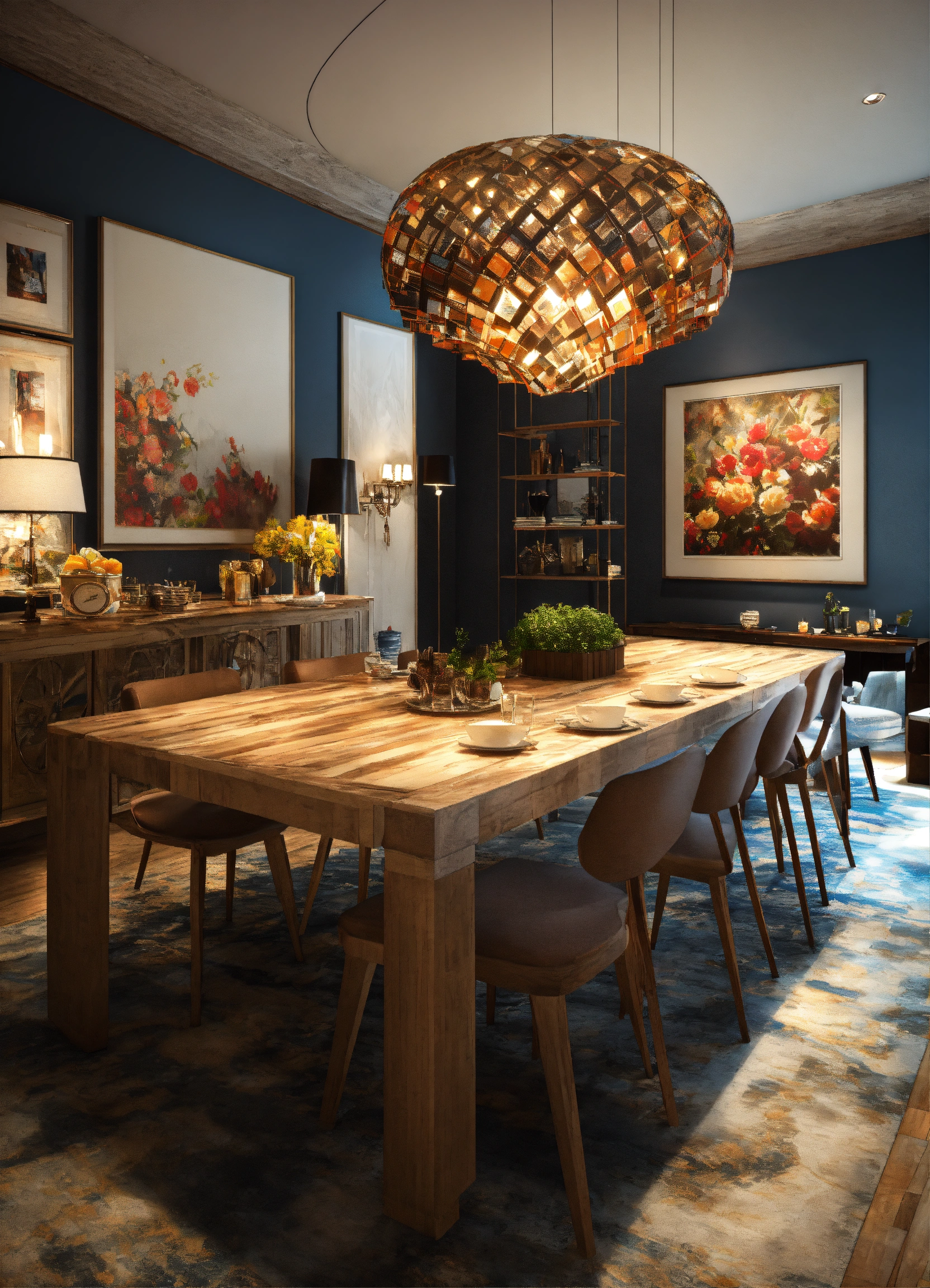 Lexica - Big design tAble for dining 3d art