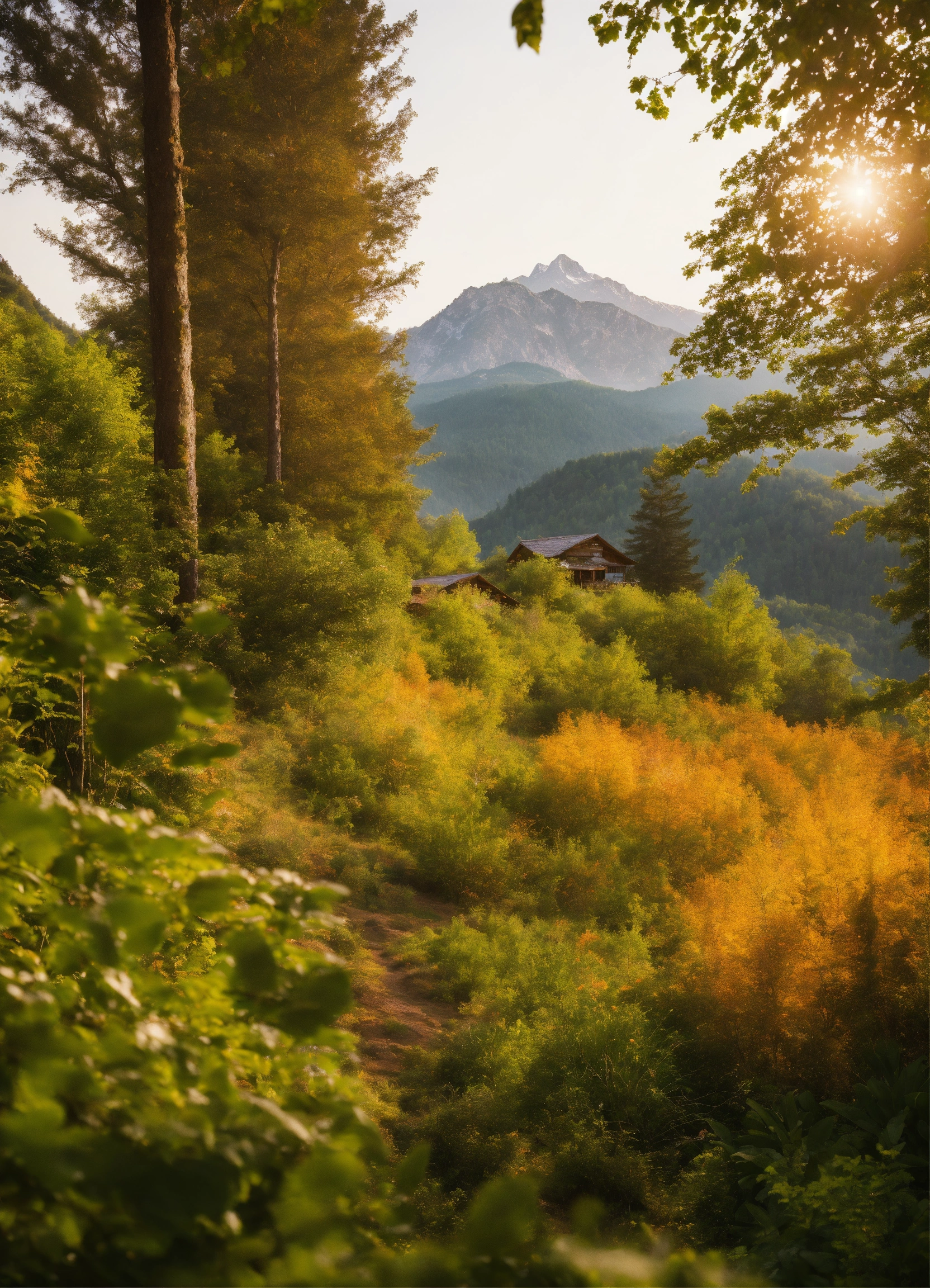 Lexica - A plot of land with stunning natural scenery in the background ...