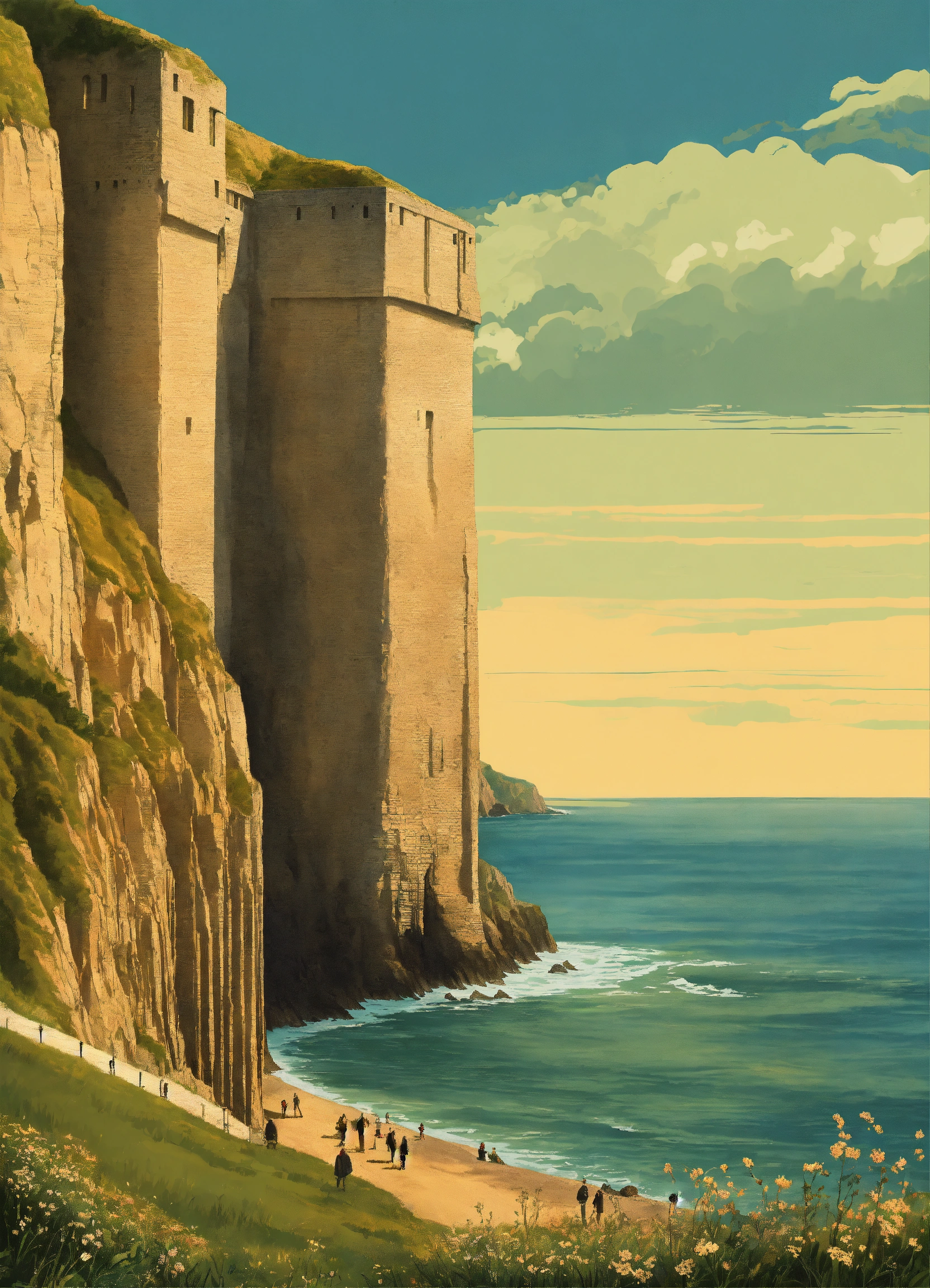 Lexica - Create a captivating background, Cliffs of Dover in the ...