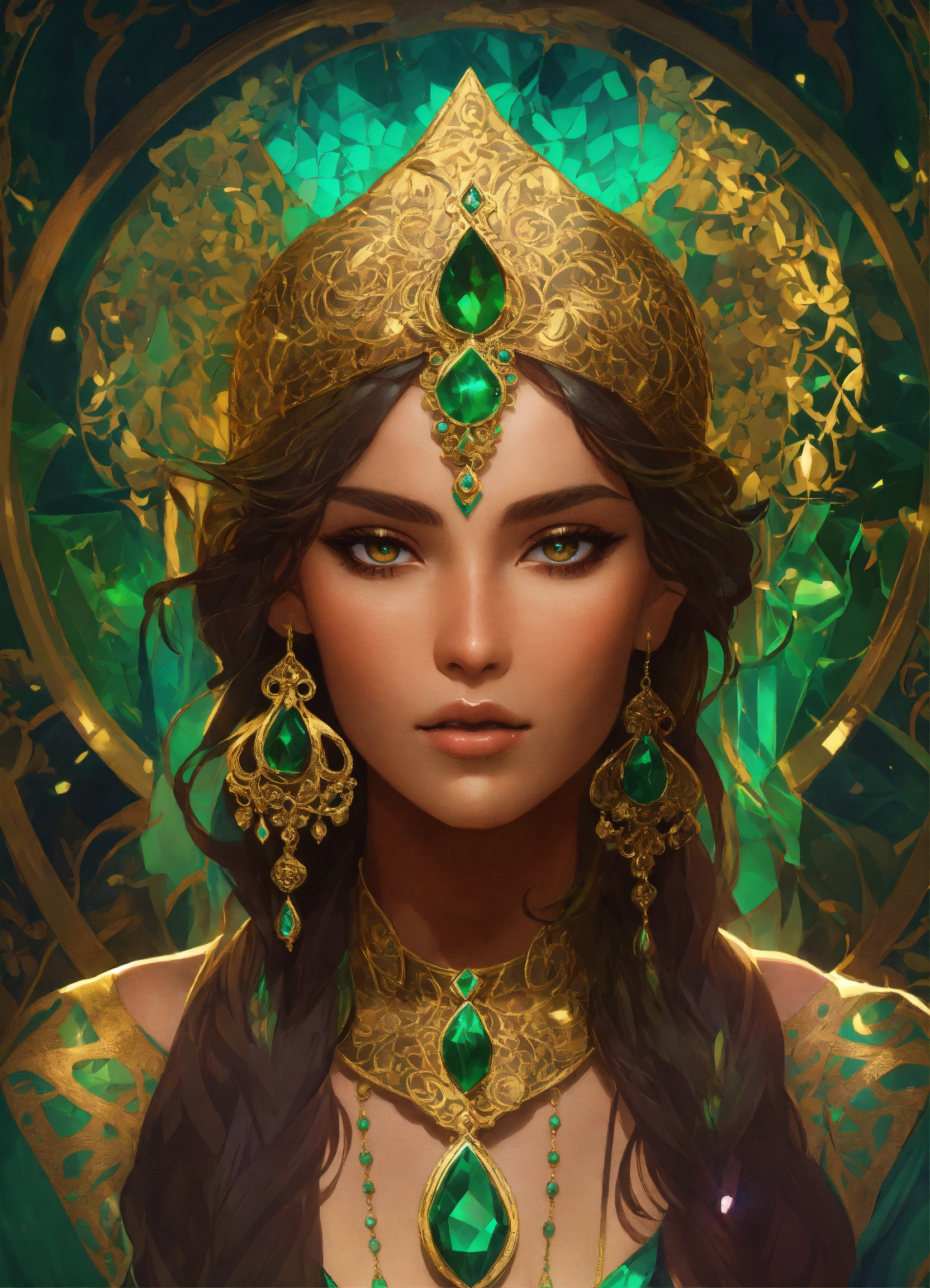 Lexica - Symmetry, full body portrait of gorgeous, persian elf ...