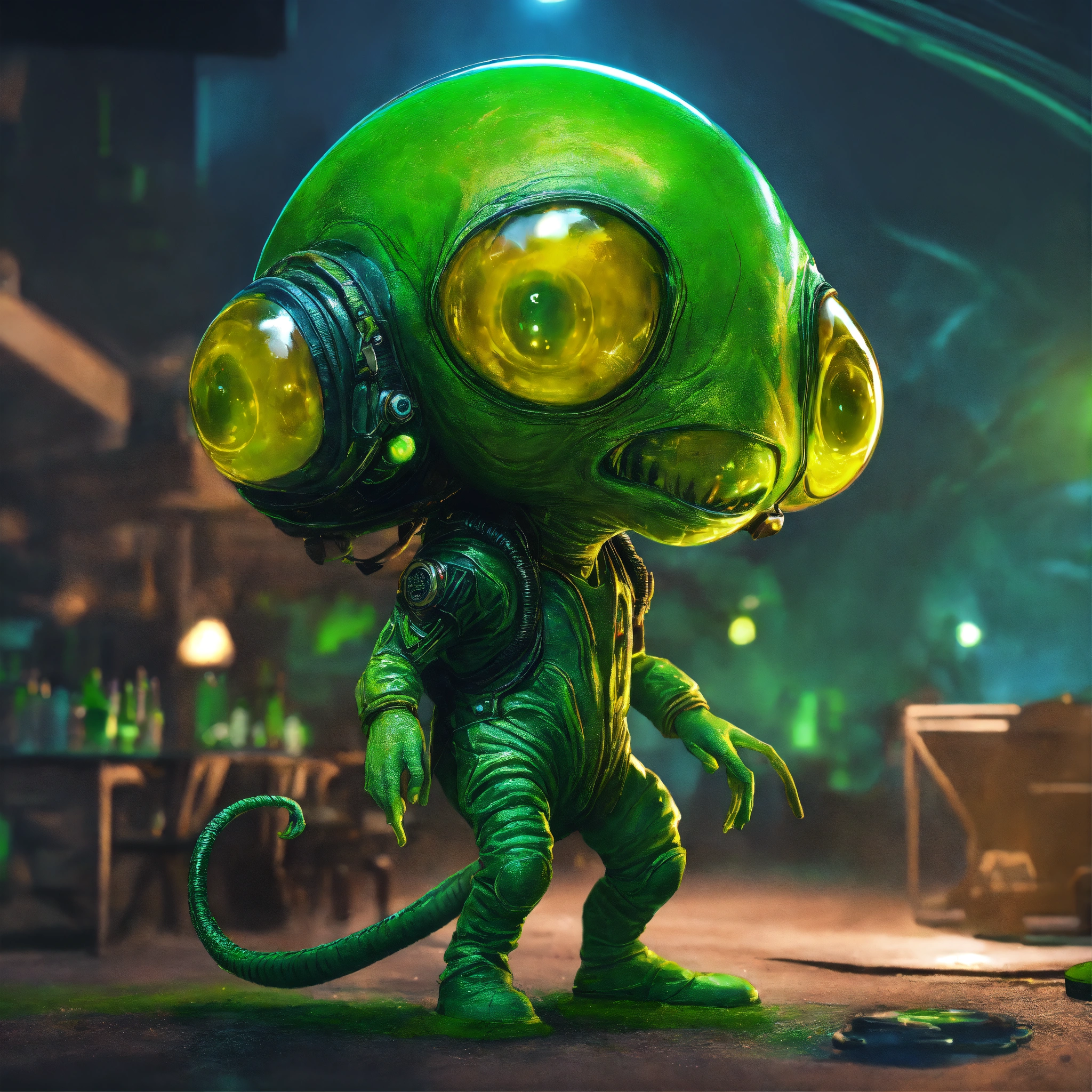 Lexica - Green color alien