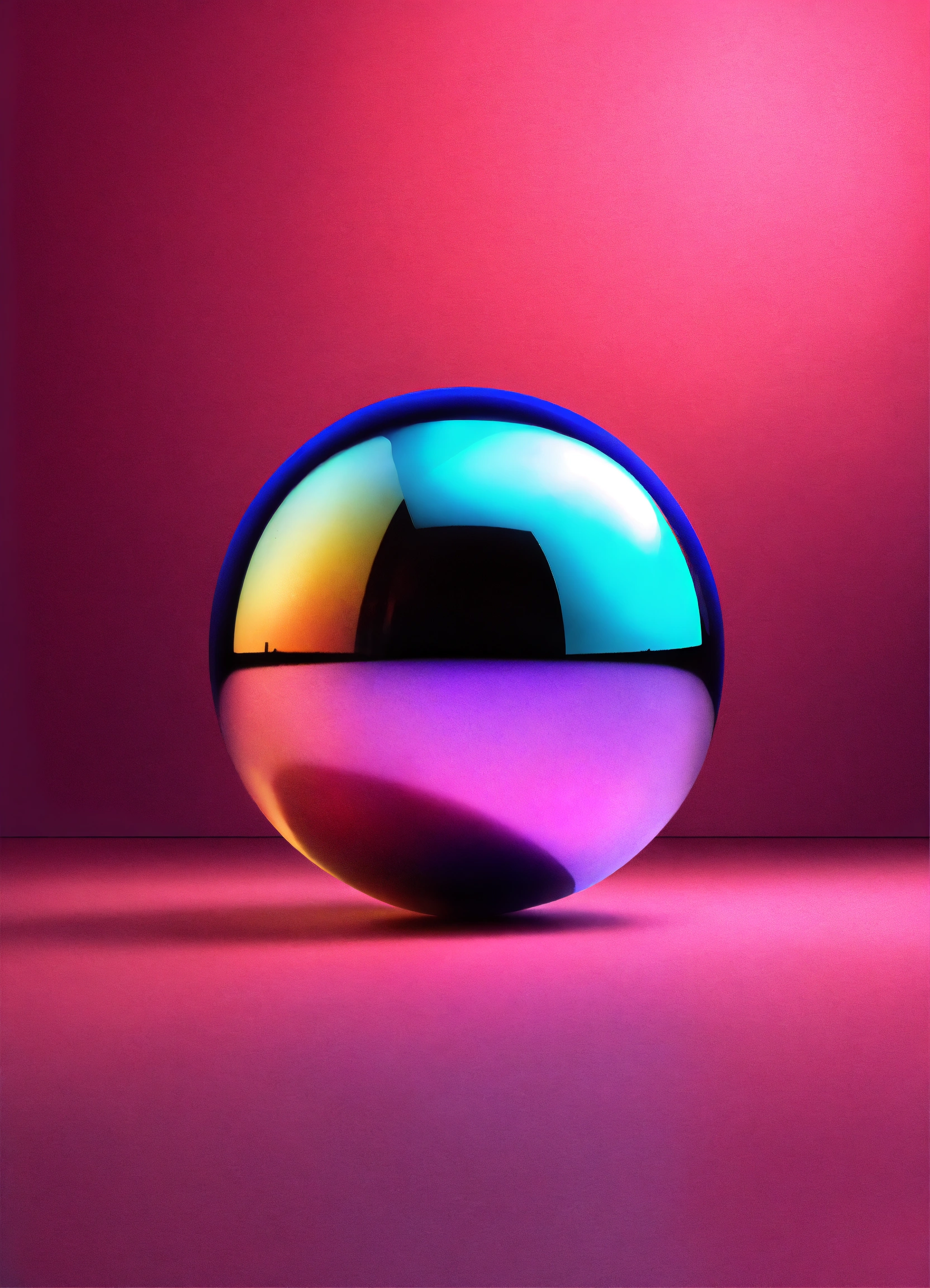 Lexica - A colorful shiny realistic sphere object.