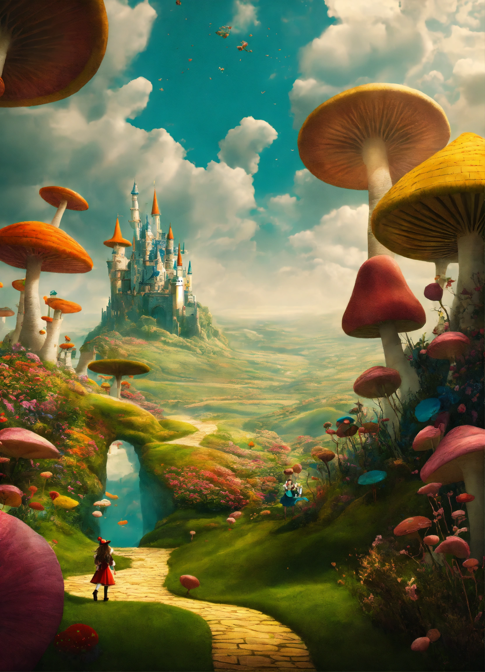 Lexica - Alice in wonderland landscape meets wizard of oz hd ...