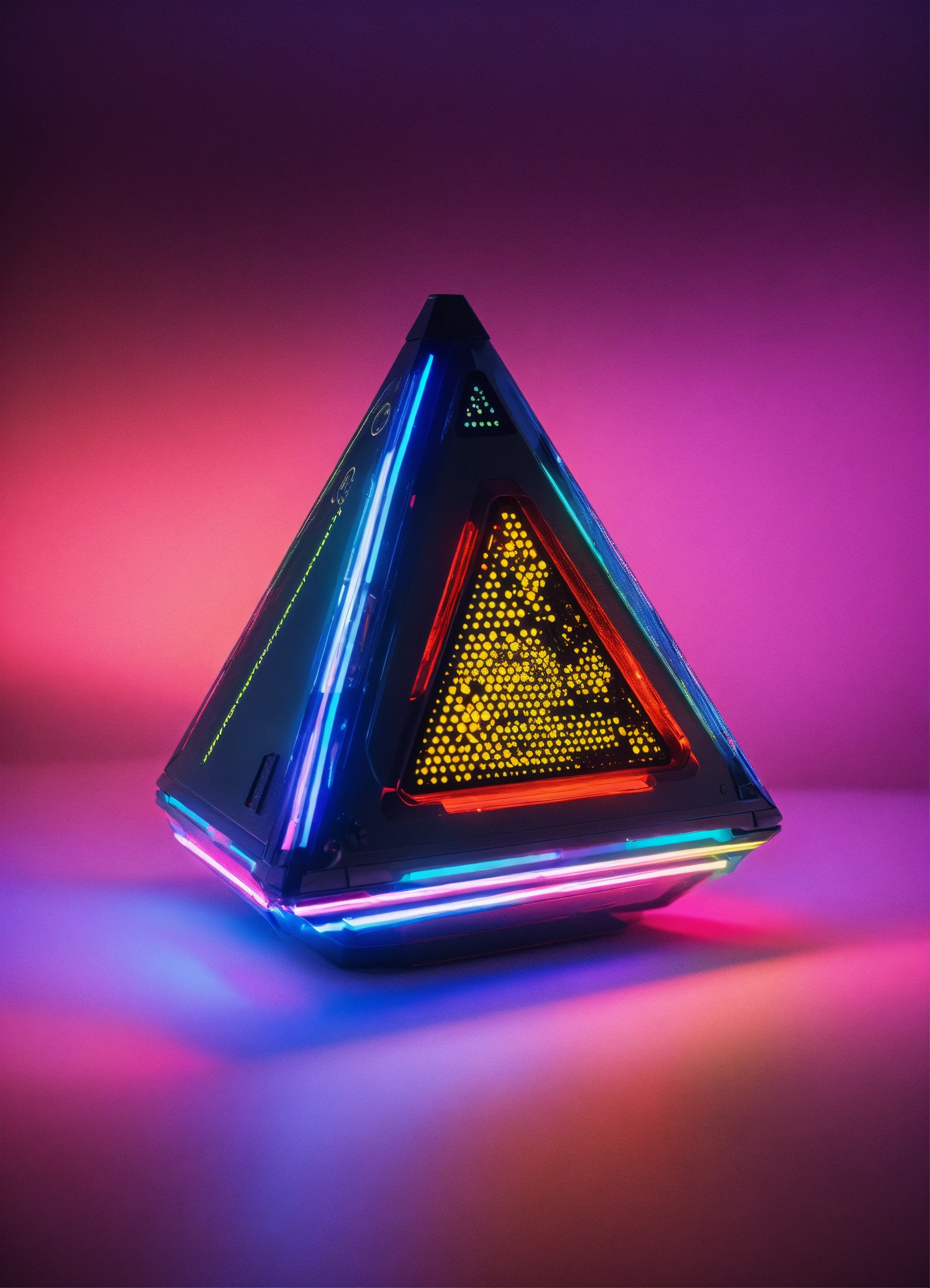 Lexica - A triangular shaped wearable technology device rendering in ...