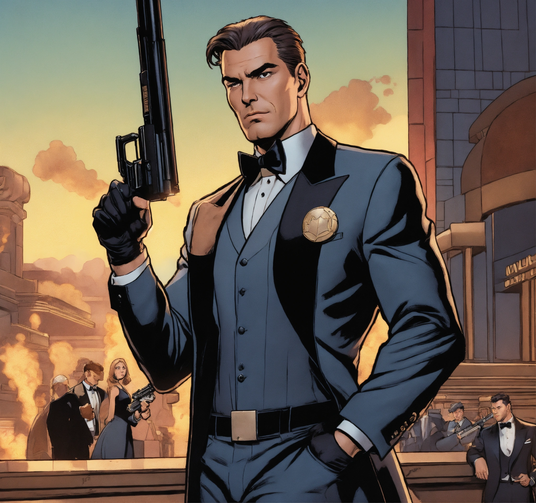 Lexica - Marvel diamondback willis stryker holding two pistols forward ...