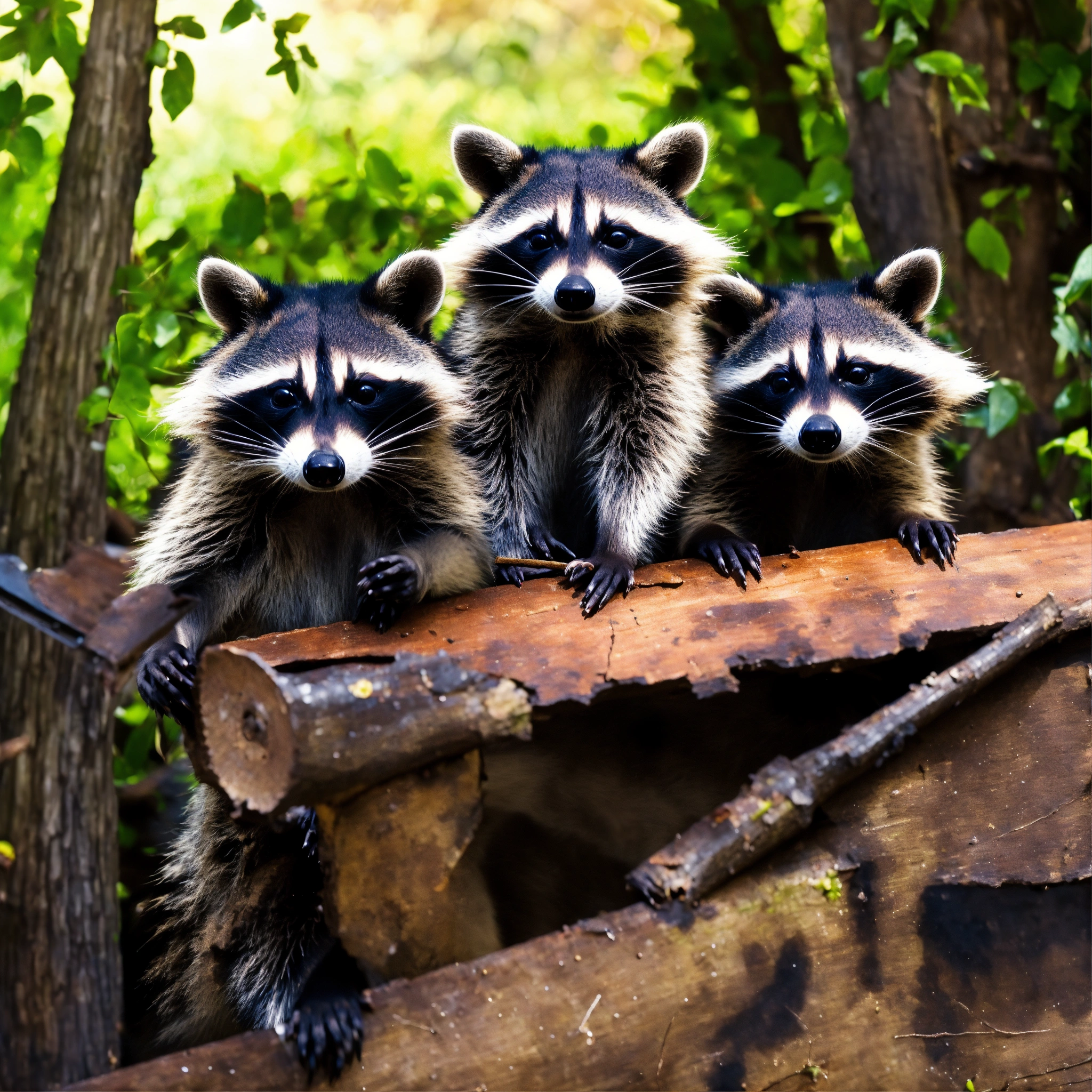 Lexica - Raccoons celebrating and having a good timne