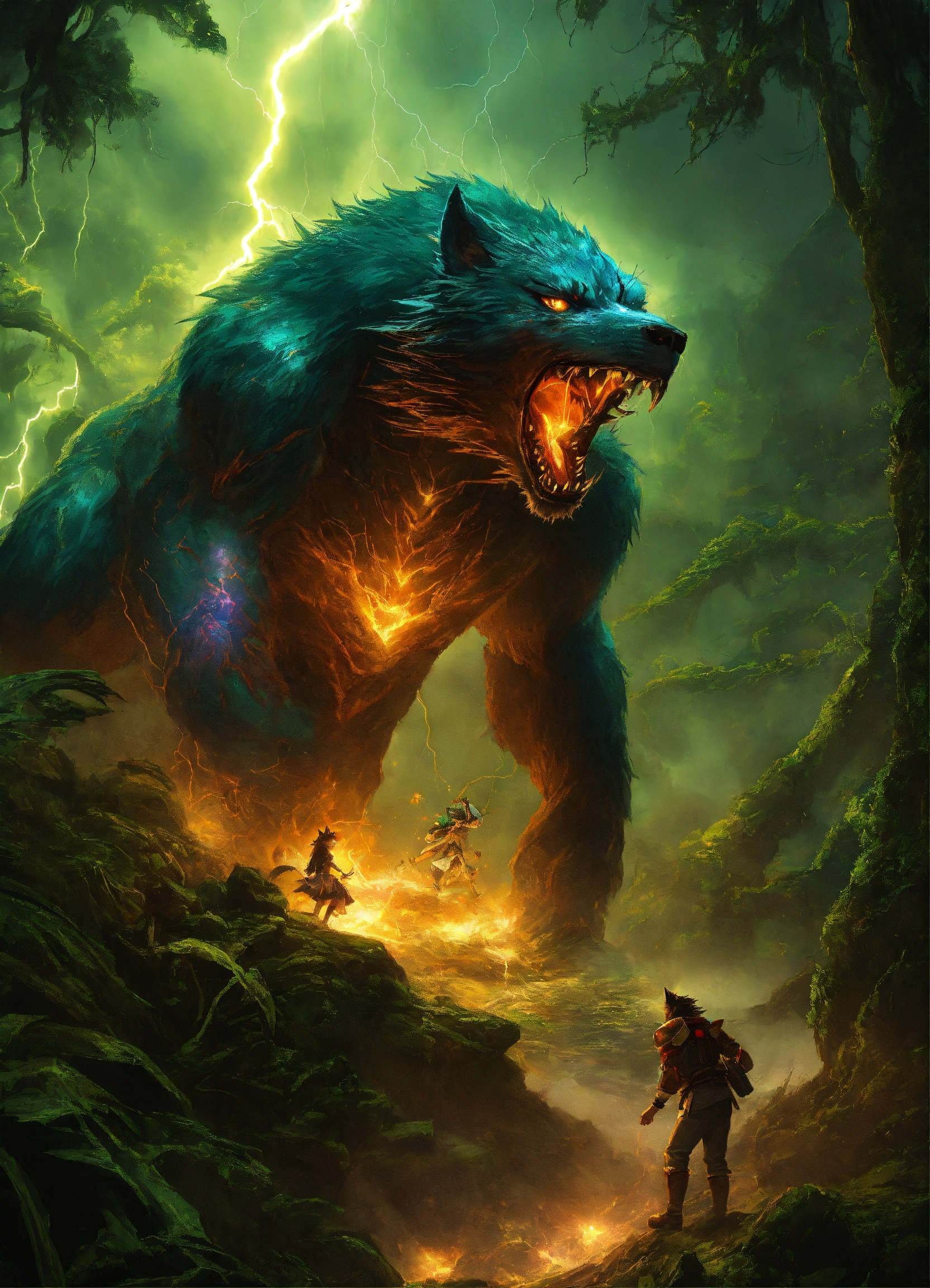 Lexica - The battle was fierce and relentless, Werewolf and a Siren ...