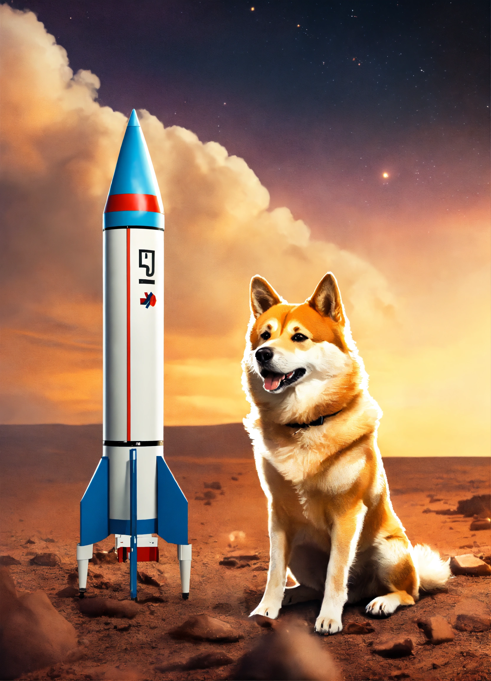 Lexica - A doge preparing his rocket