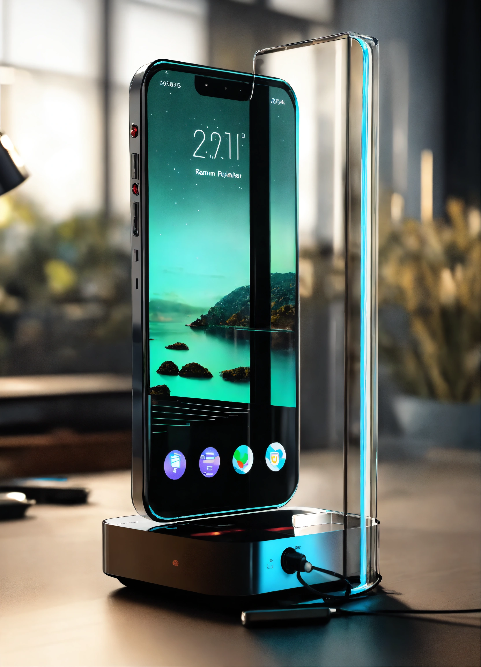 Lexica - A see through polycarbonate phone, render, designed by Dieter ...