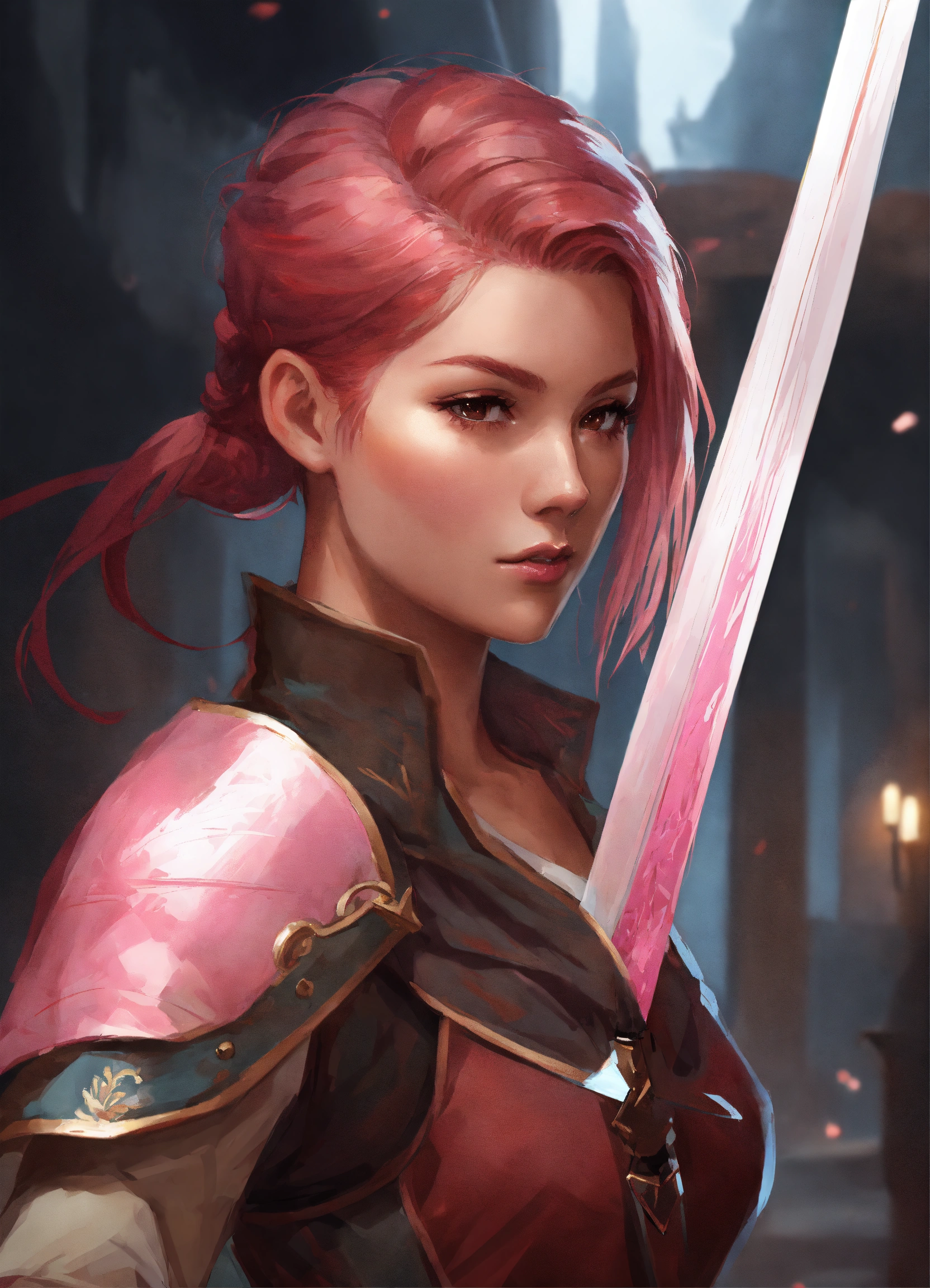 Lexica - Concept art, character design, swordswoman, lithe pale woman ...