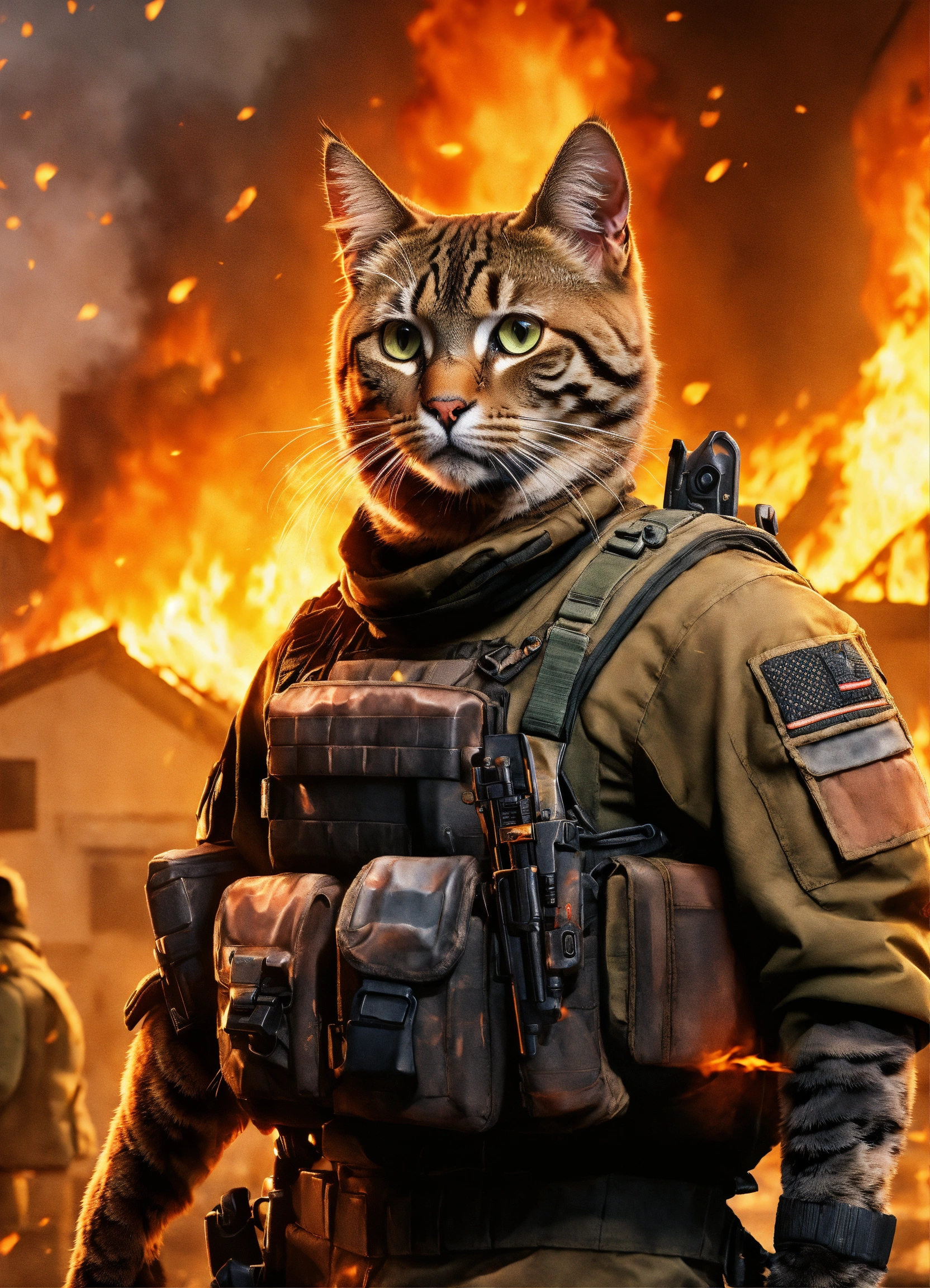 Lexica - Call of duty but all the characters are cats who look very ...