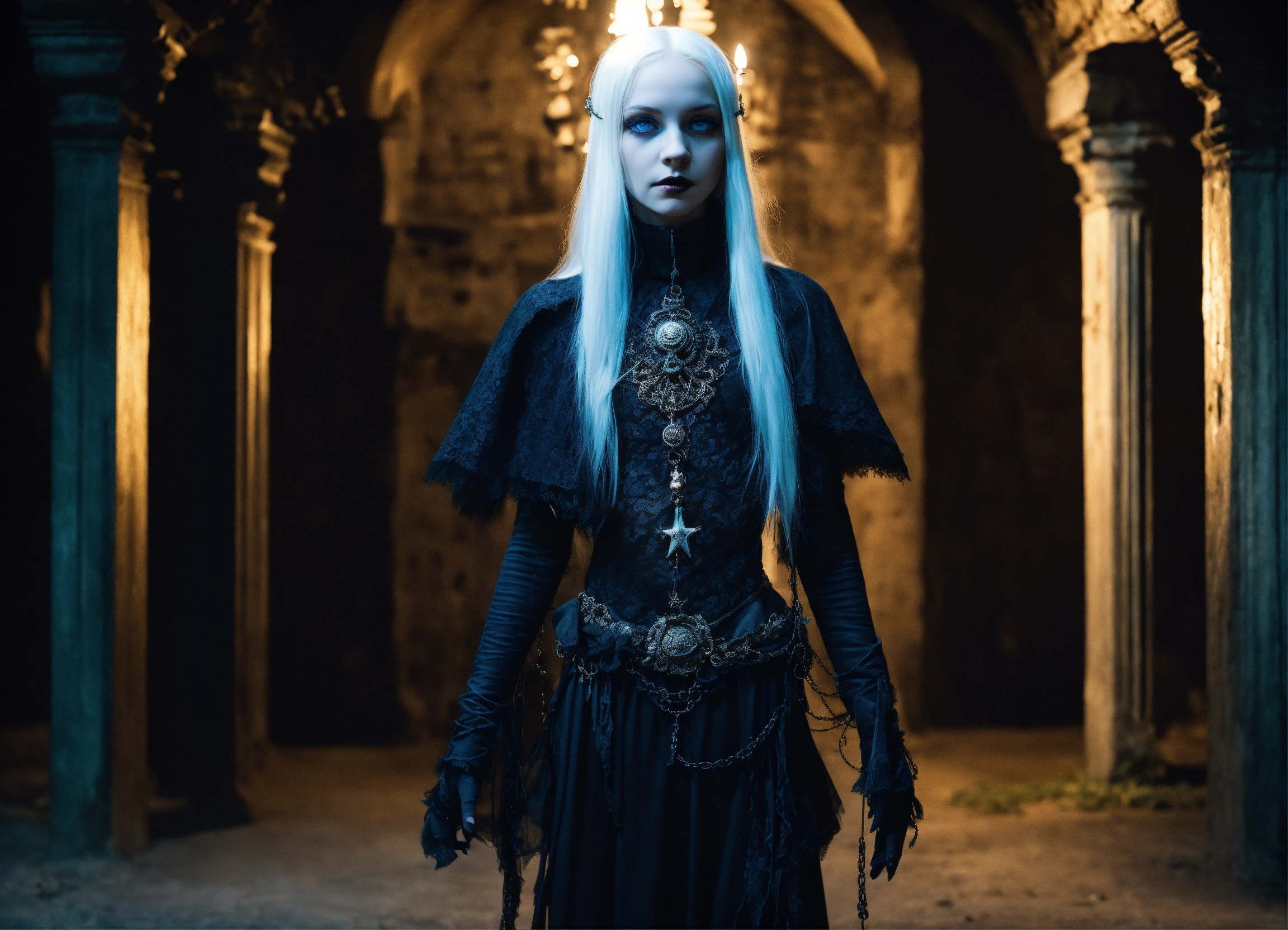 Lexica - Body portrait of a very childish deadly pale extremely slim ...