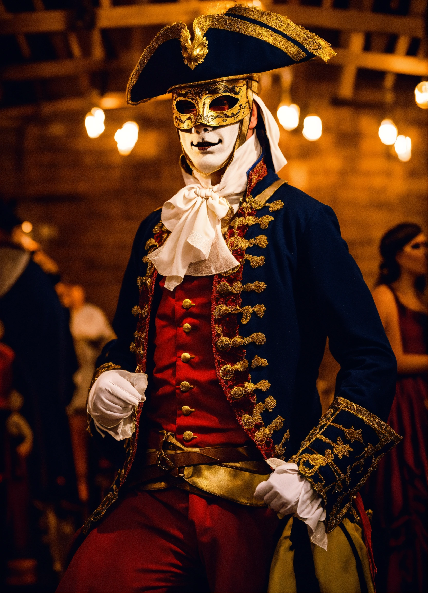 Lexica - Picture of masquerade ball at a brewery. masquerade, spooky ...