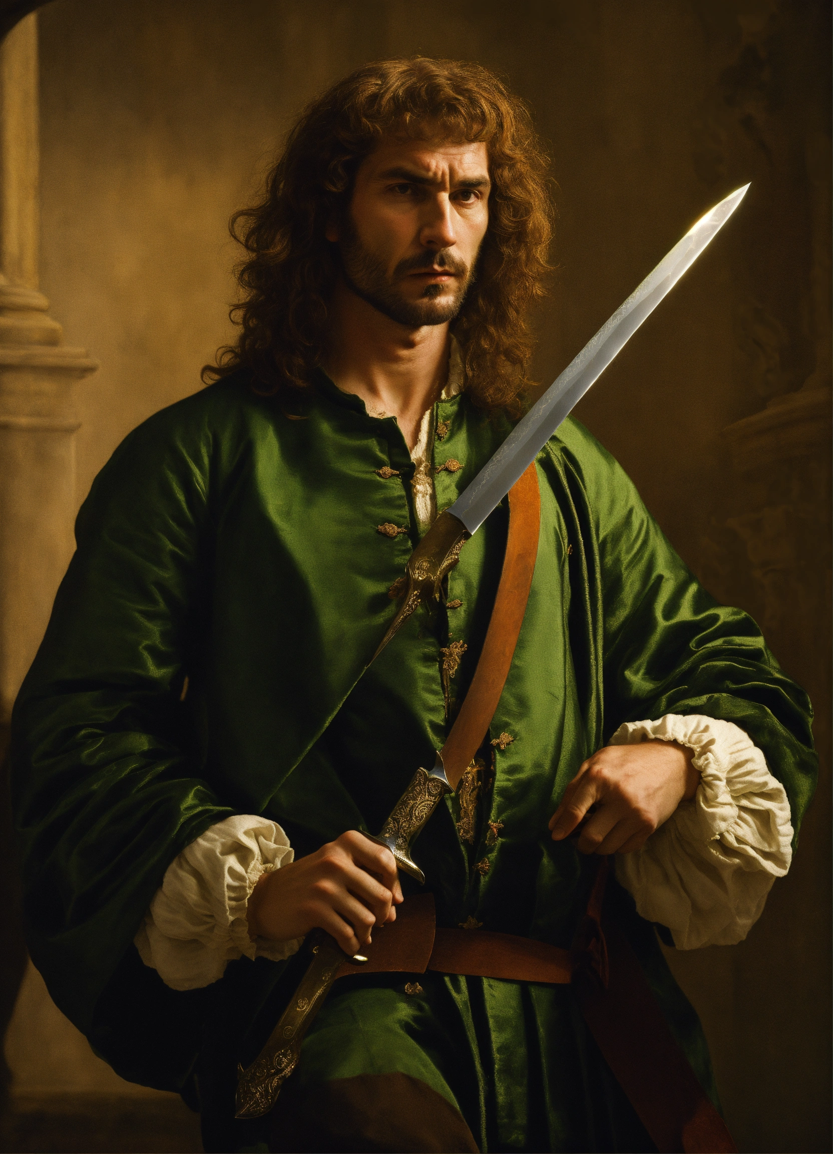 Lexica - Dangerous man of Renaissance with a knife he has any hair and ...