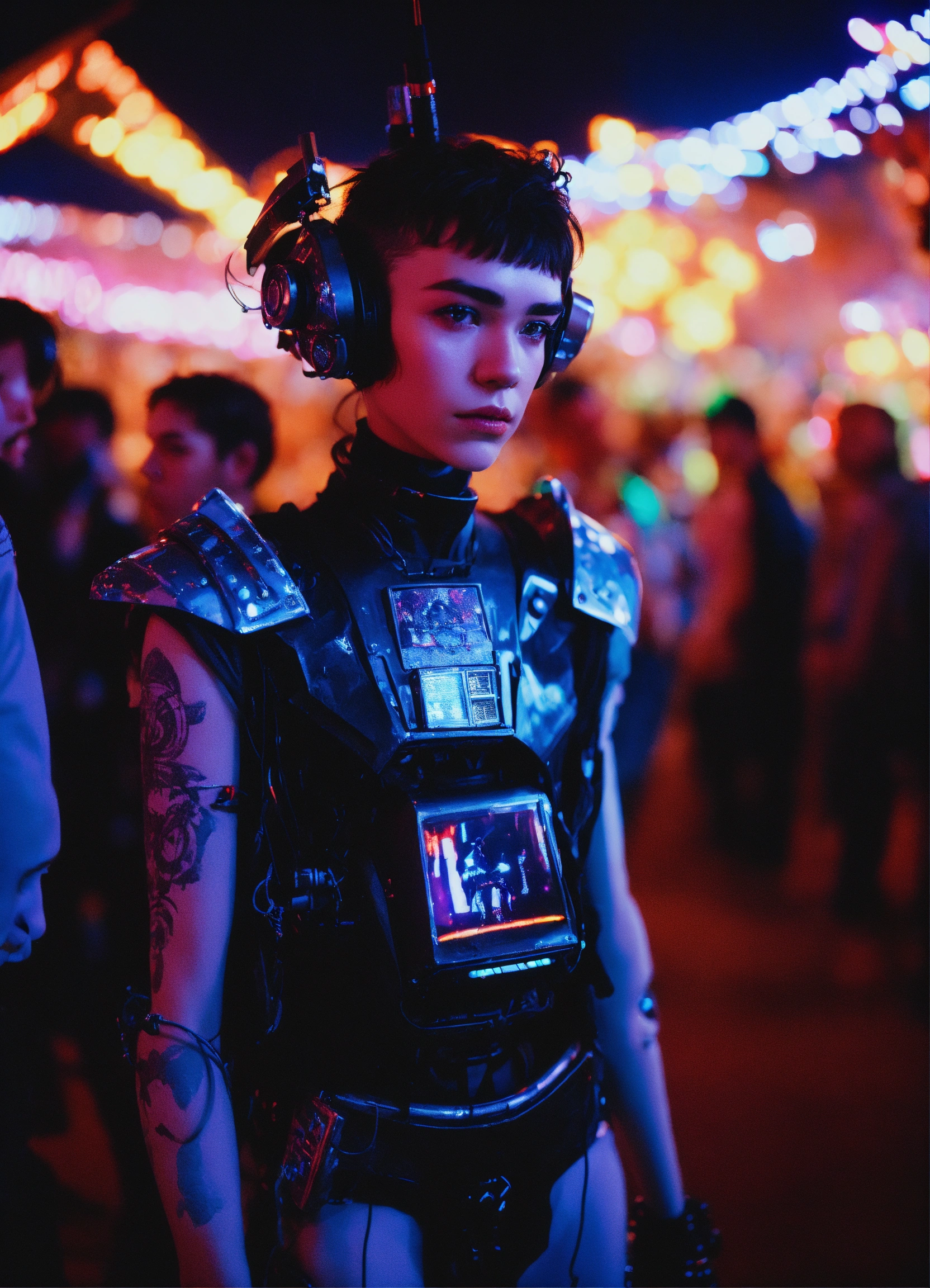 Lexica - Photorealistic 3D portrait Grimes Boy Alien Mech Angels in ...
