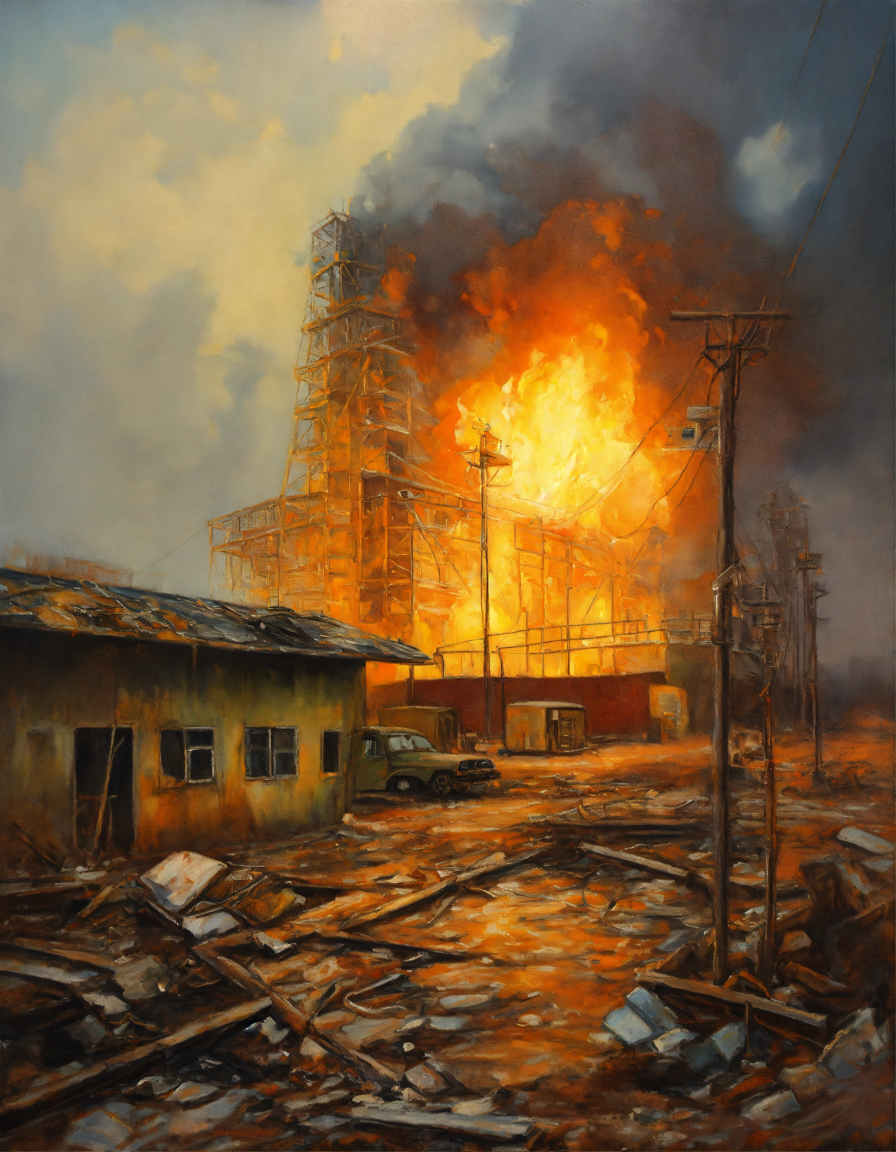 Lexica - Chernobyl disaster Oil painting