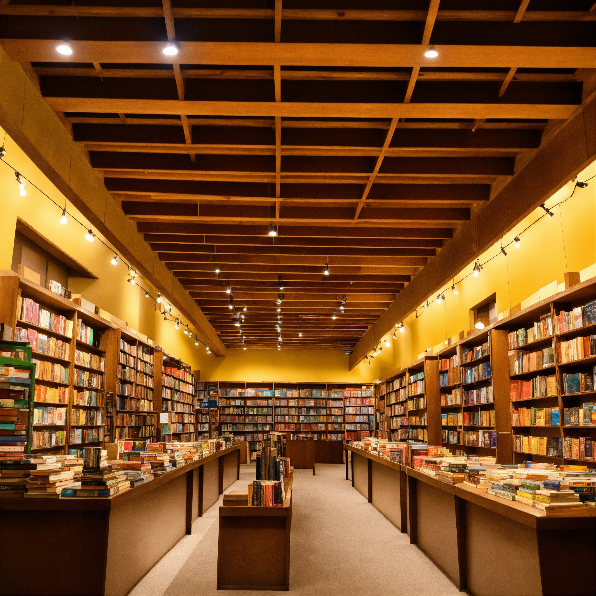 Lexica - A photo of a large book store with a variety of books in ...