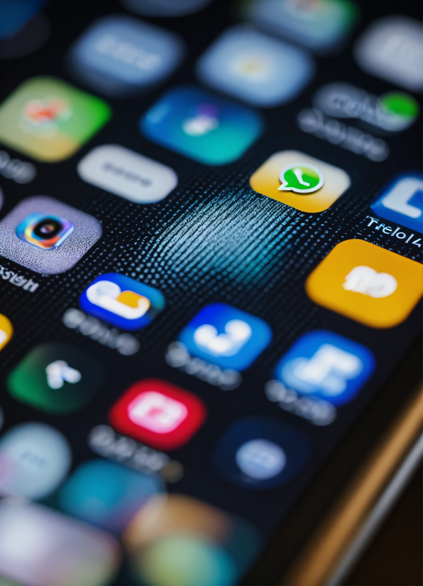 Lexica - A close up of a phone screen while texting, no text