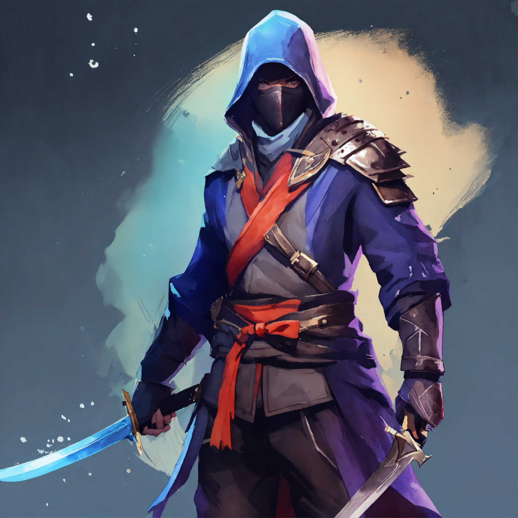 Lexica - Master assassin, Character talent, game icon, stylized, simple ...