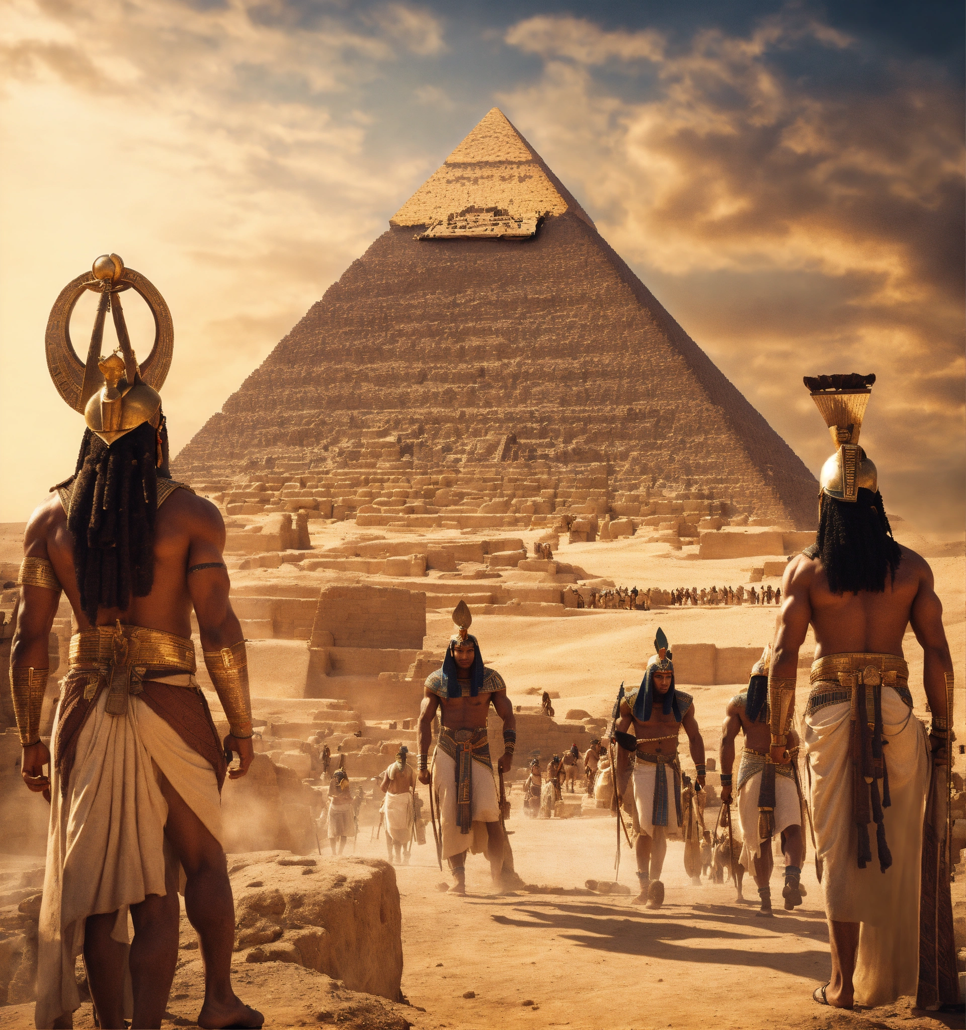 Lexica - An epic fantasy scene outdoor in ancient Egypt featuring the ...