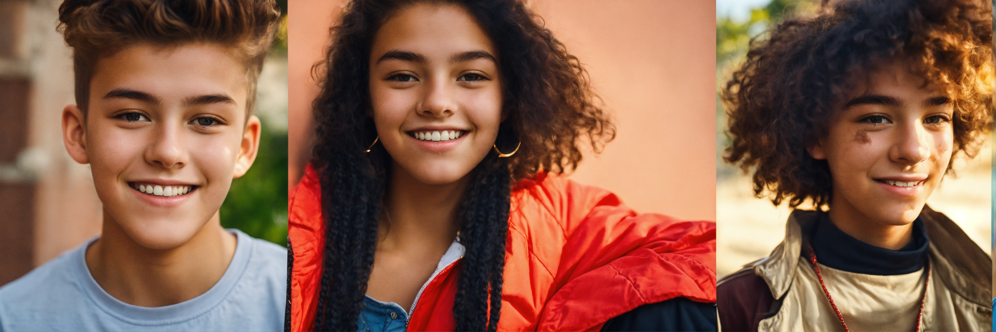 Lexica - Photo of happy 17-year-old european, multi nationality, boys ...