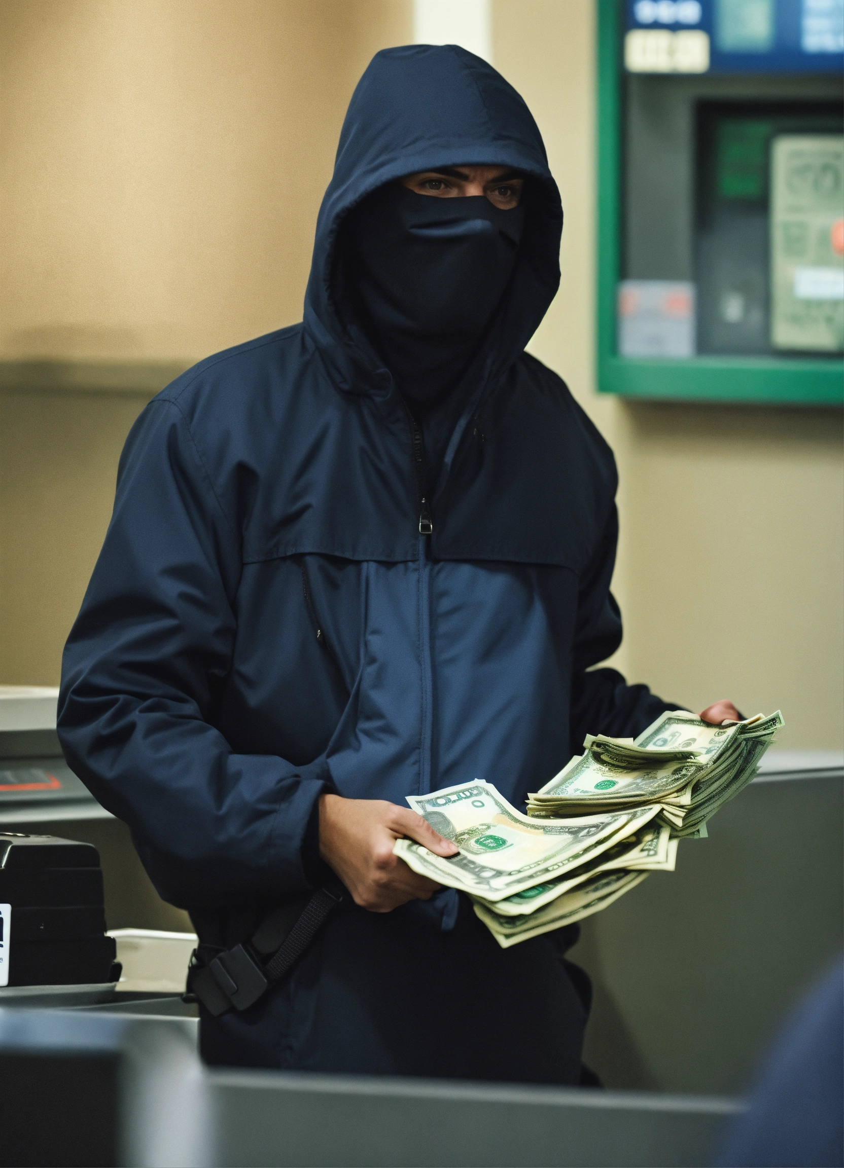 Lexica - Bank robber with cash