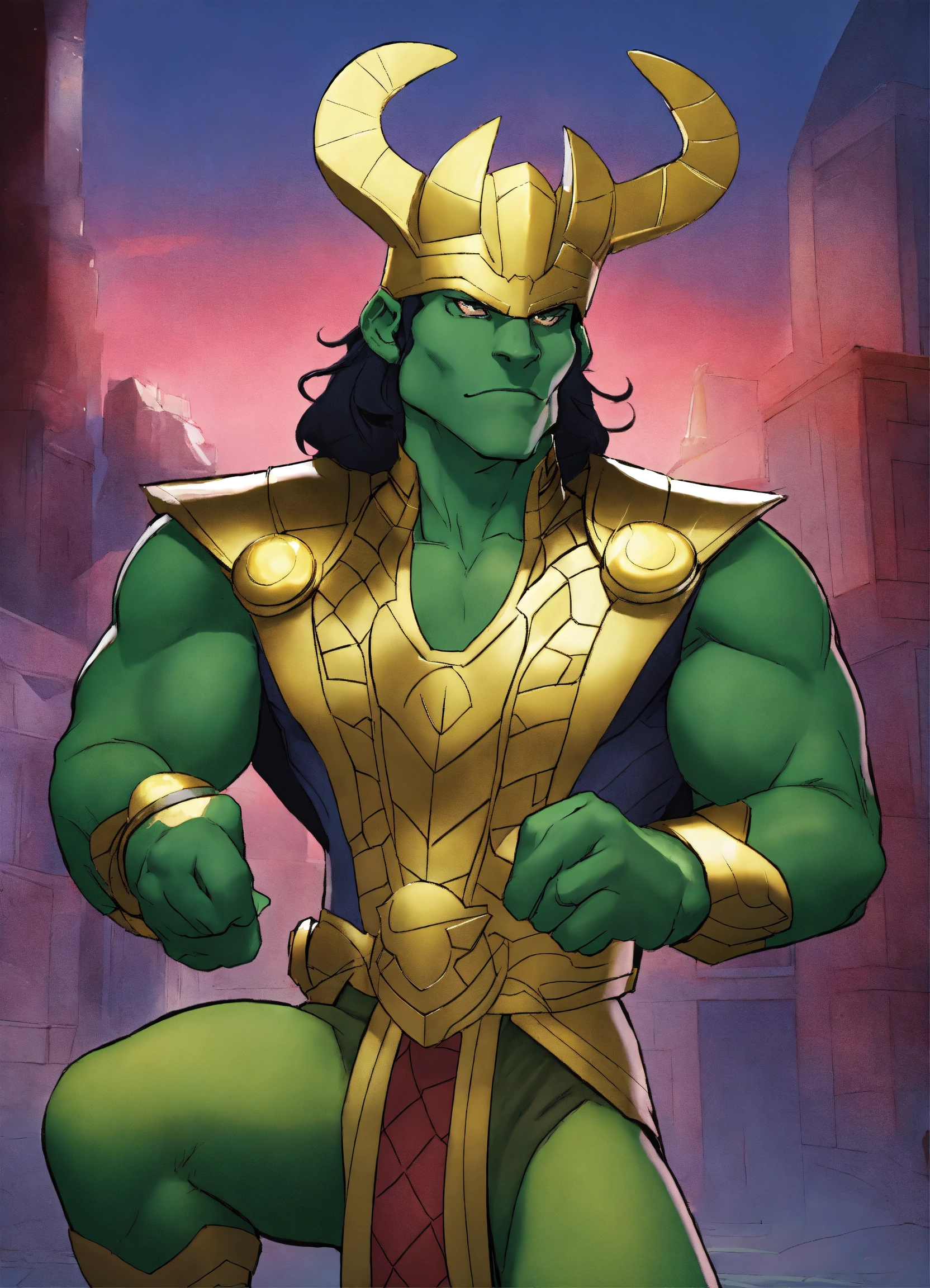 Lexica - Marvel animated Alligator Loki variant with loki crown on head ...
