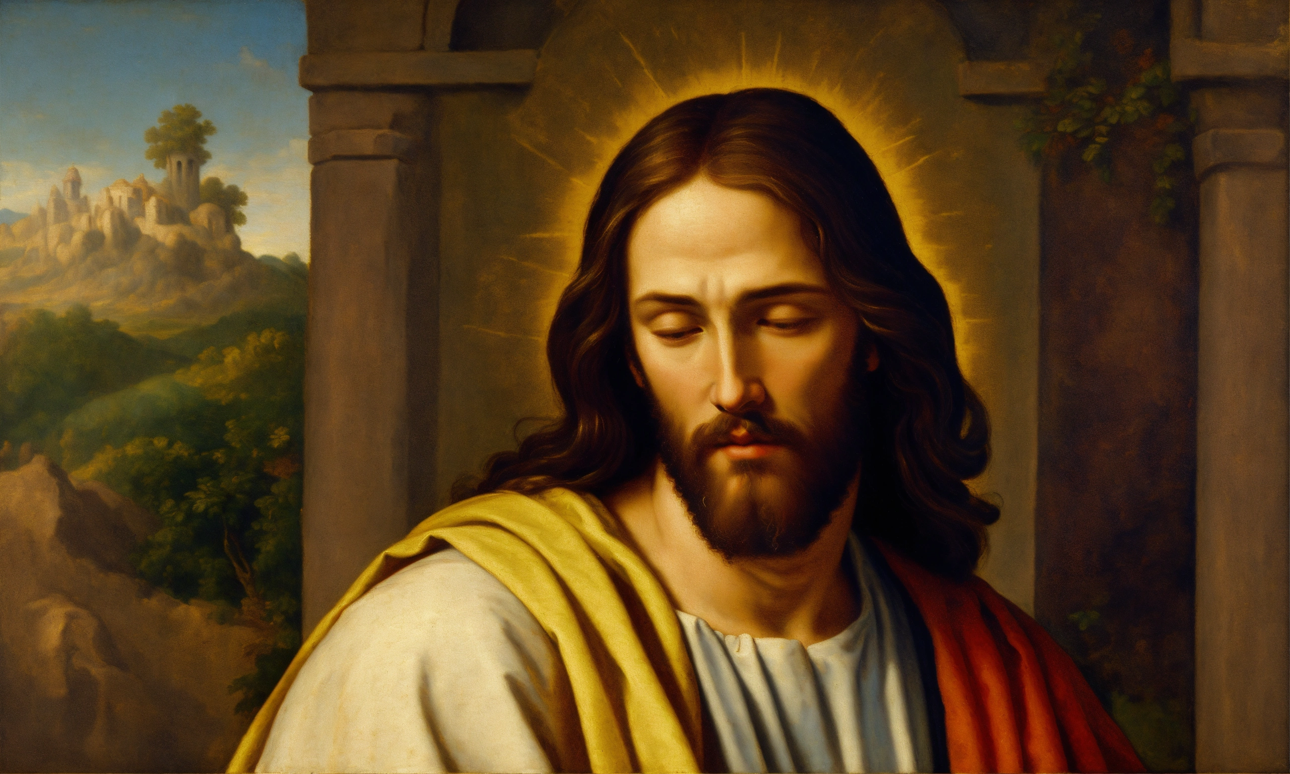 Lexica - Renaissance oil painting of jesus christ