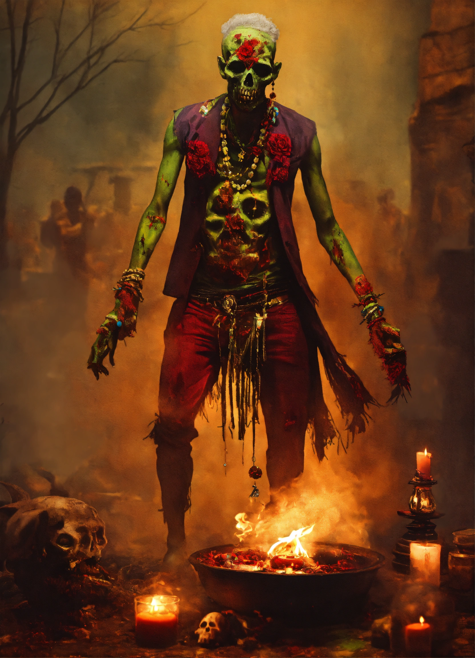 Lexica - A voodoo style spiritual ritual zombie.