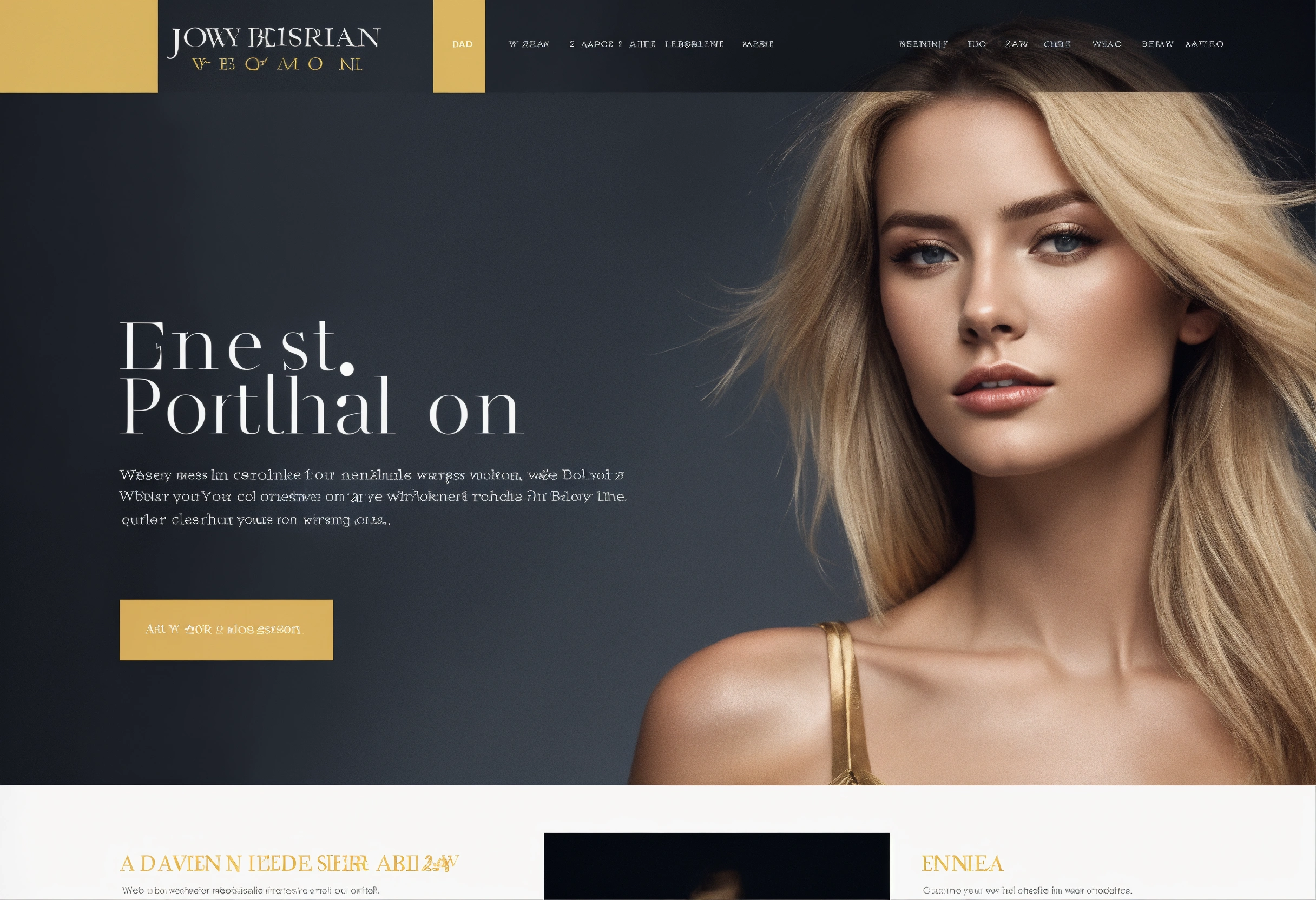 Lexica - Website template, online portfolio in colors, with very classy ...