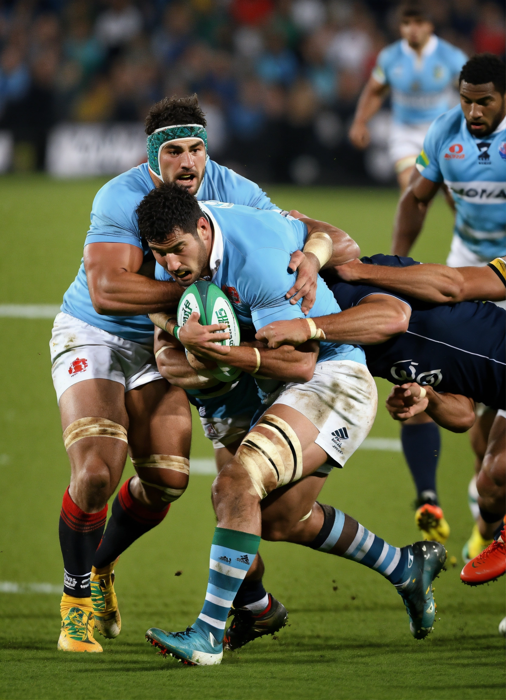 Lexica - Jugador de rugby Argentino, recibiendo un tackle de 3 ...