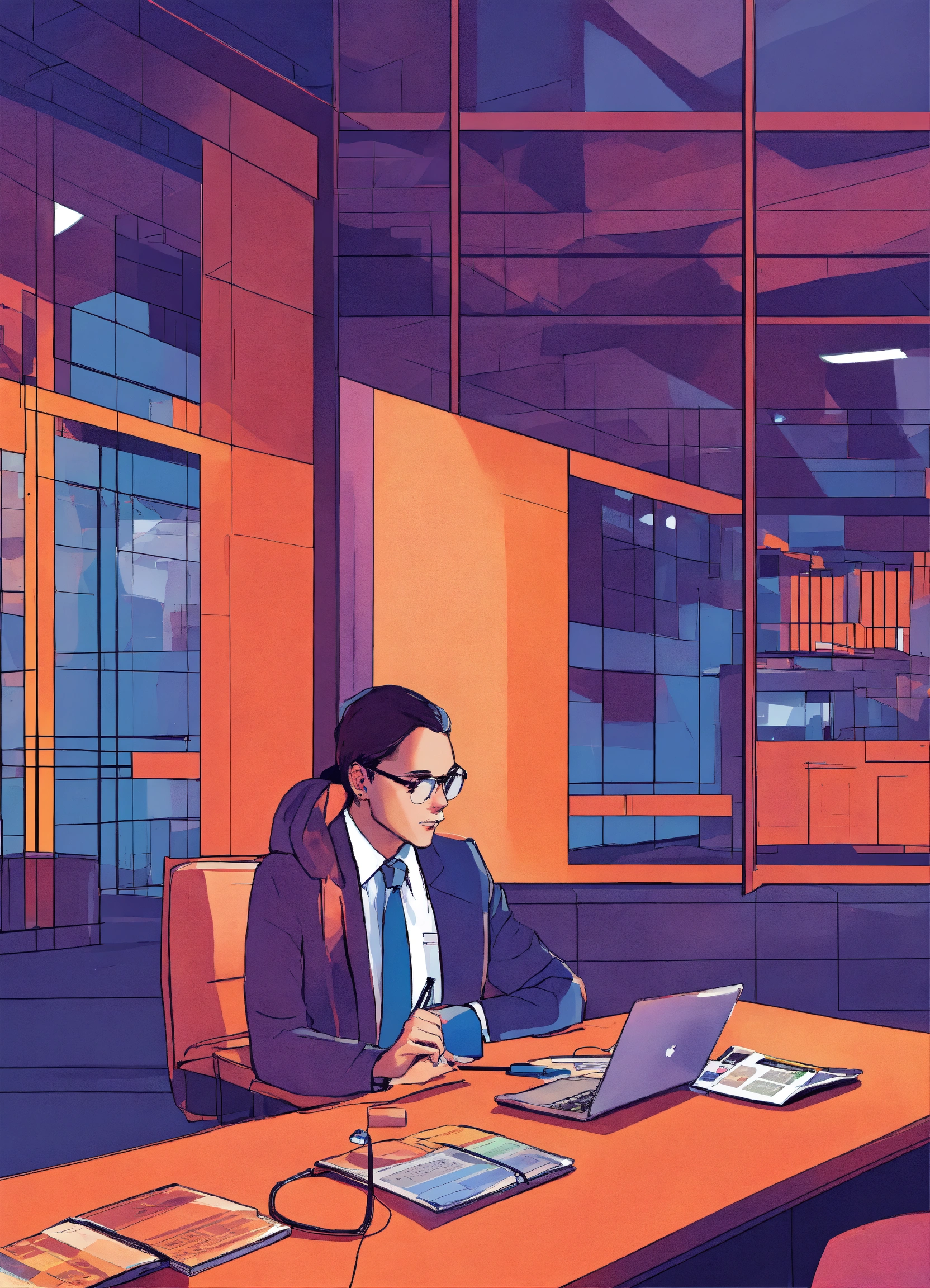 Lexica - Picture of an KPMG auditor in a business context