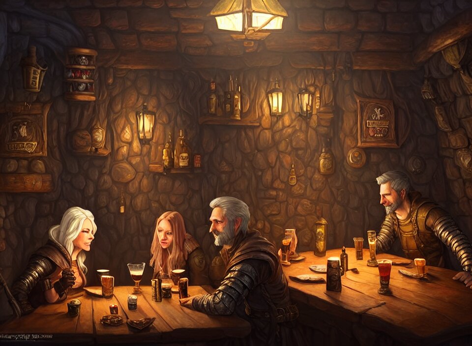 Dimly-lit Tavern / Bar Micro Version Set 865 pièces pour les