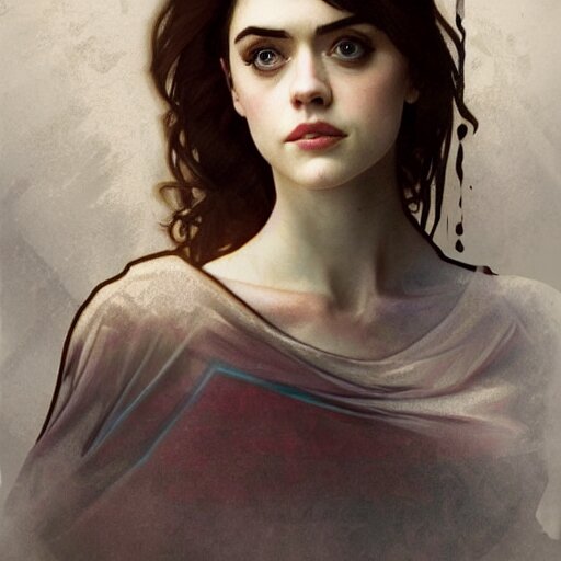 Lexica - Portrait of a combination of Alexandra Daddario, Maisie ...
